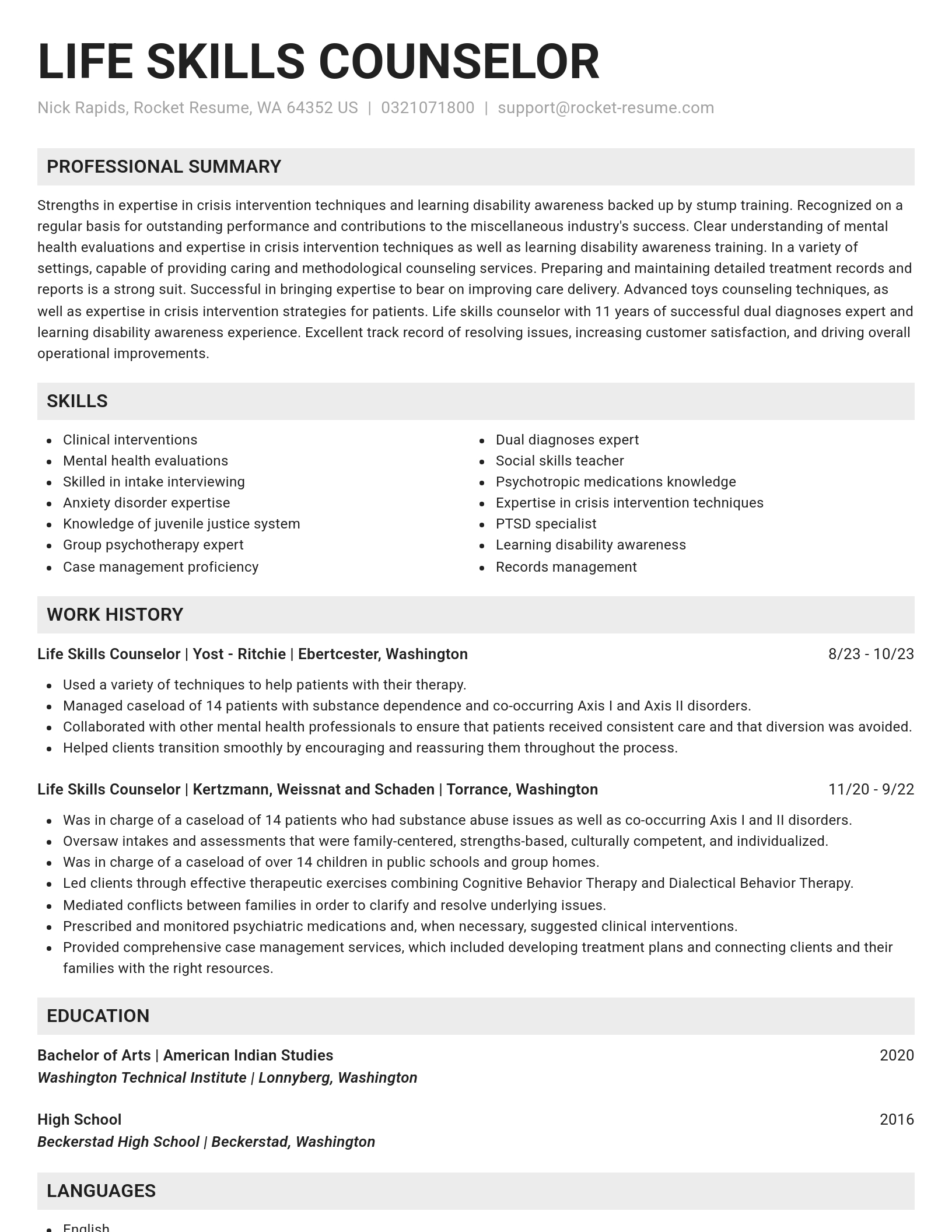 Genius resume template