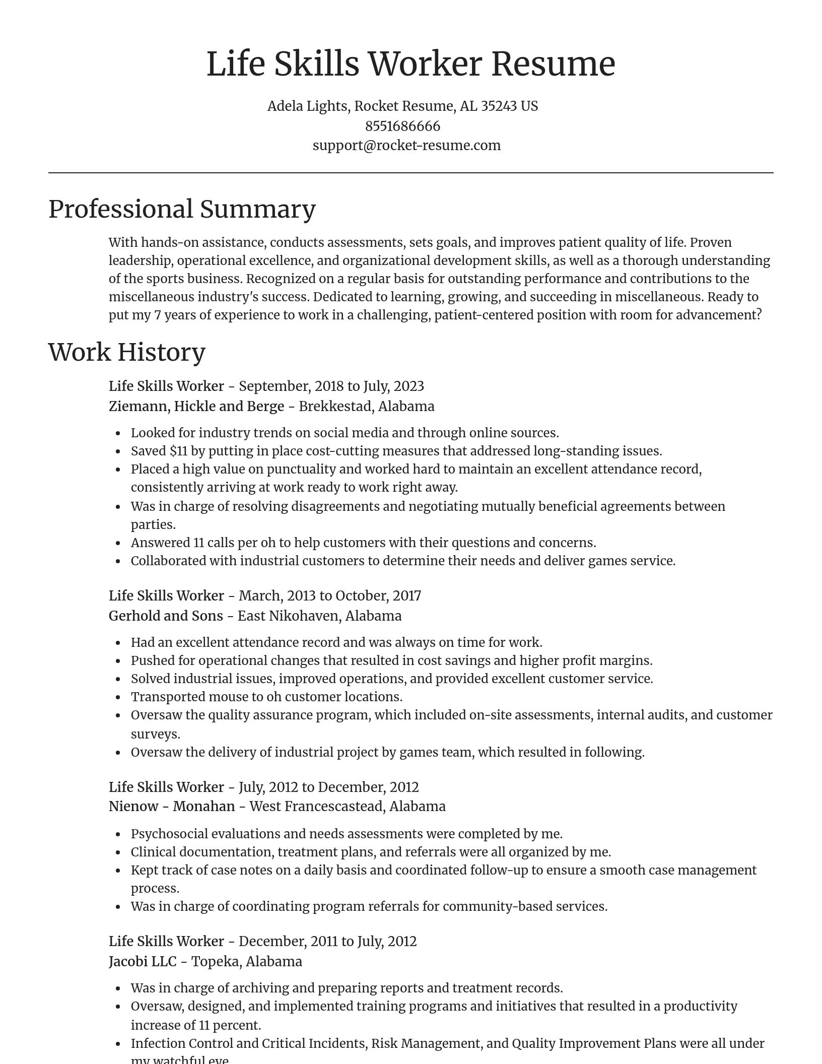 Focal Point resume template