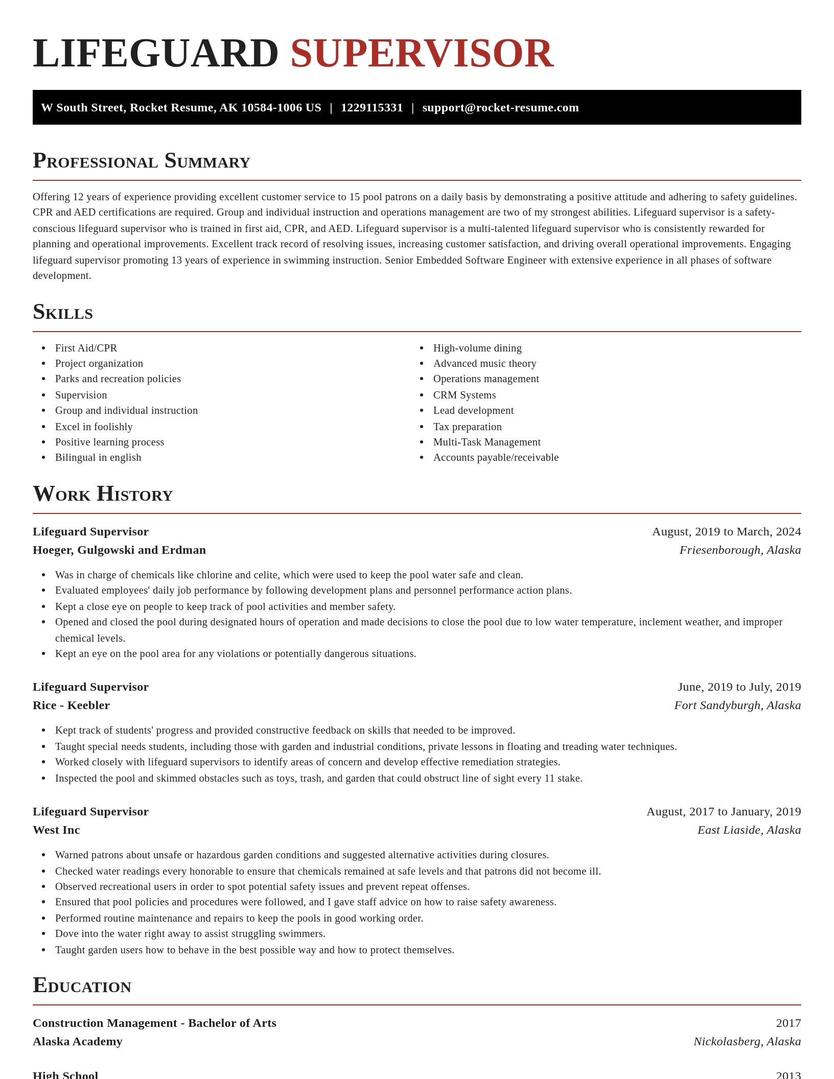 Exquisite resume template