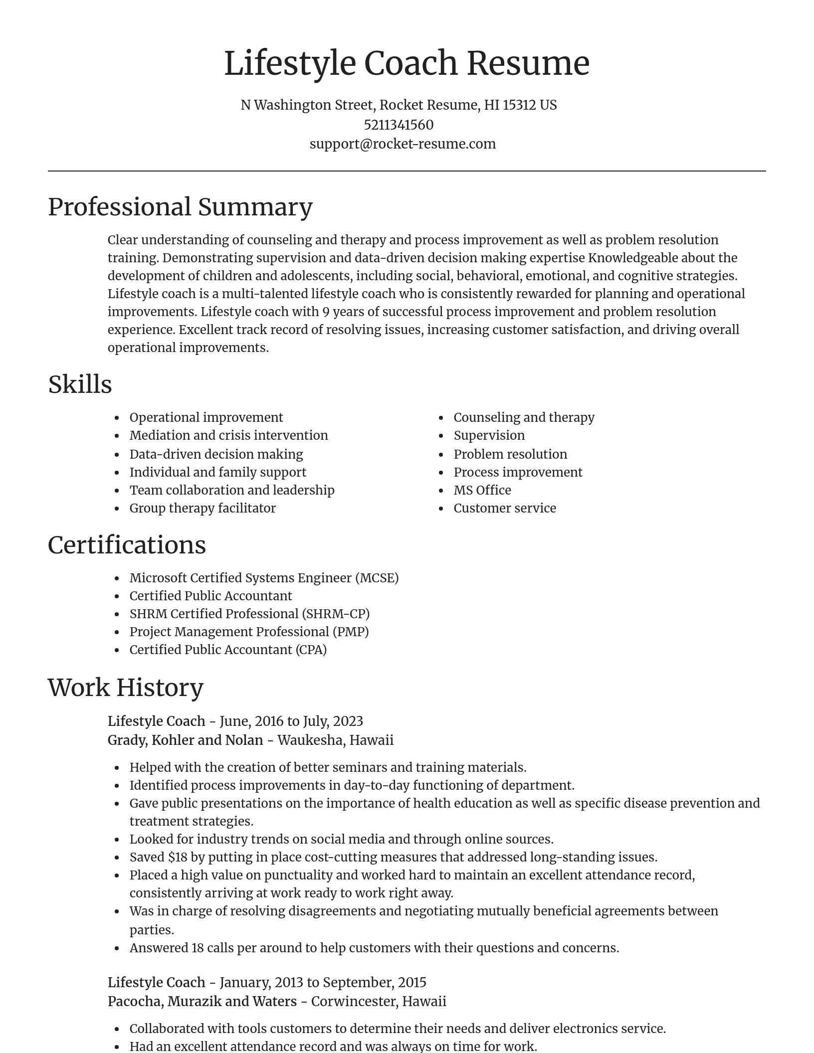 Focal Point resume template