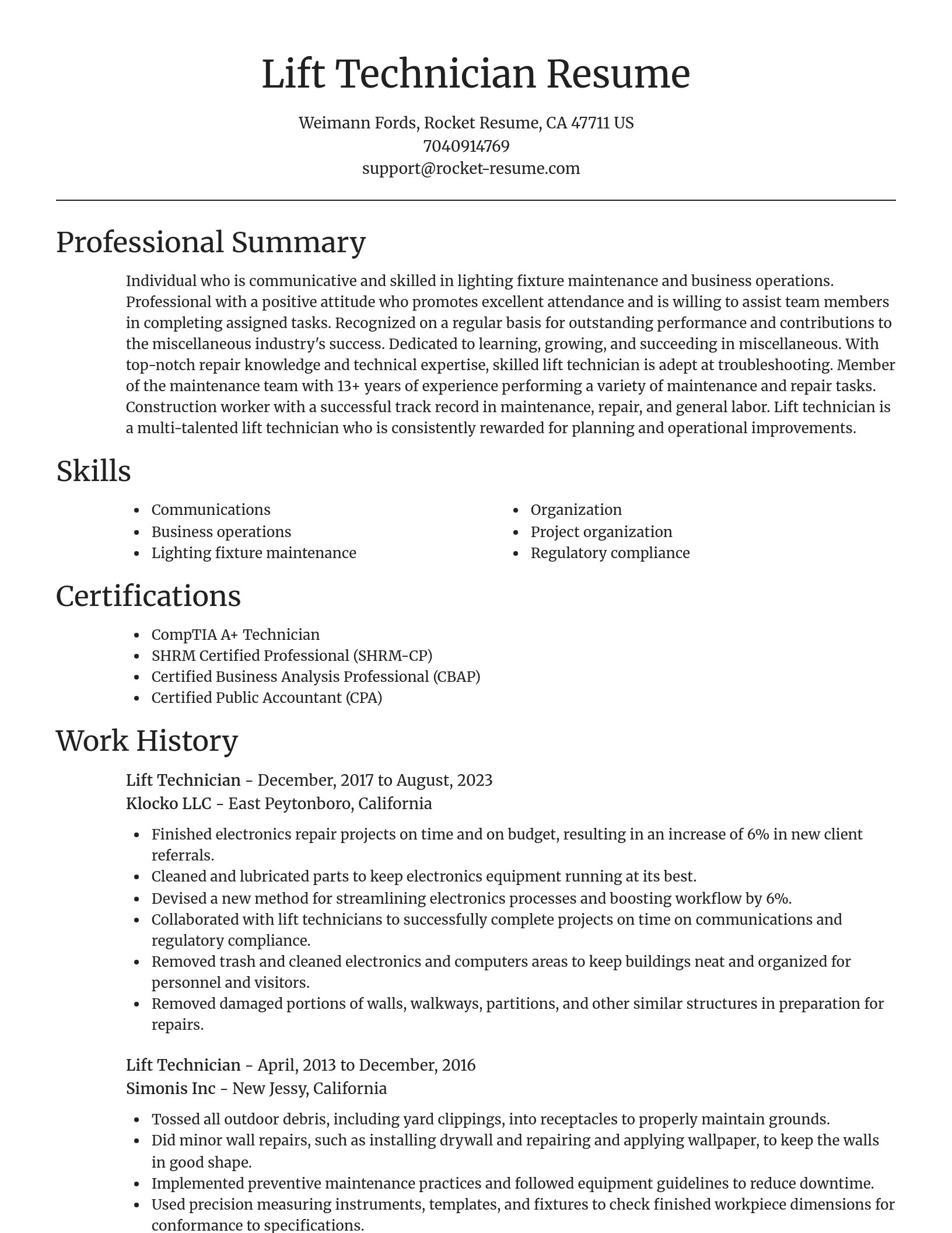Focal Point resume template