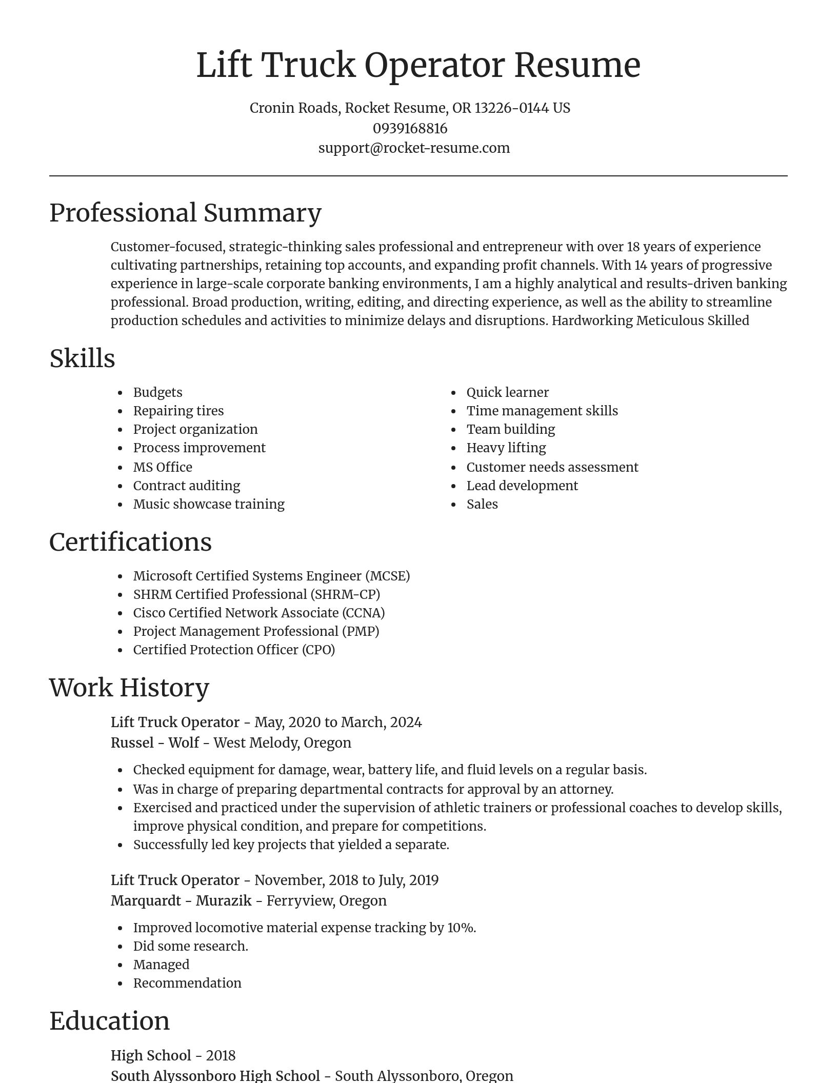 Focal Point resume template