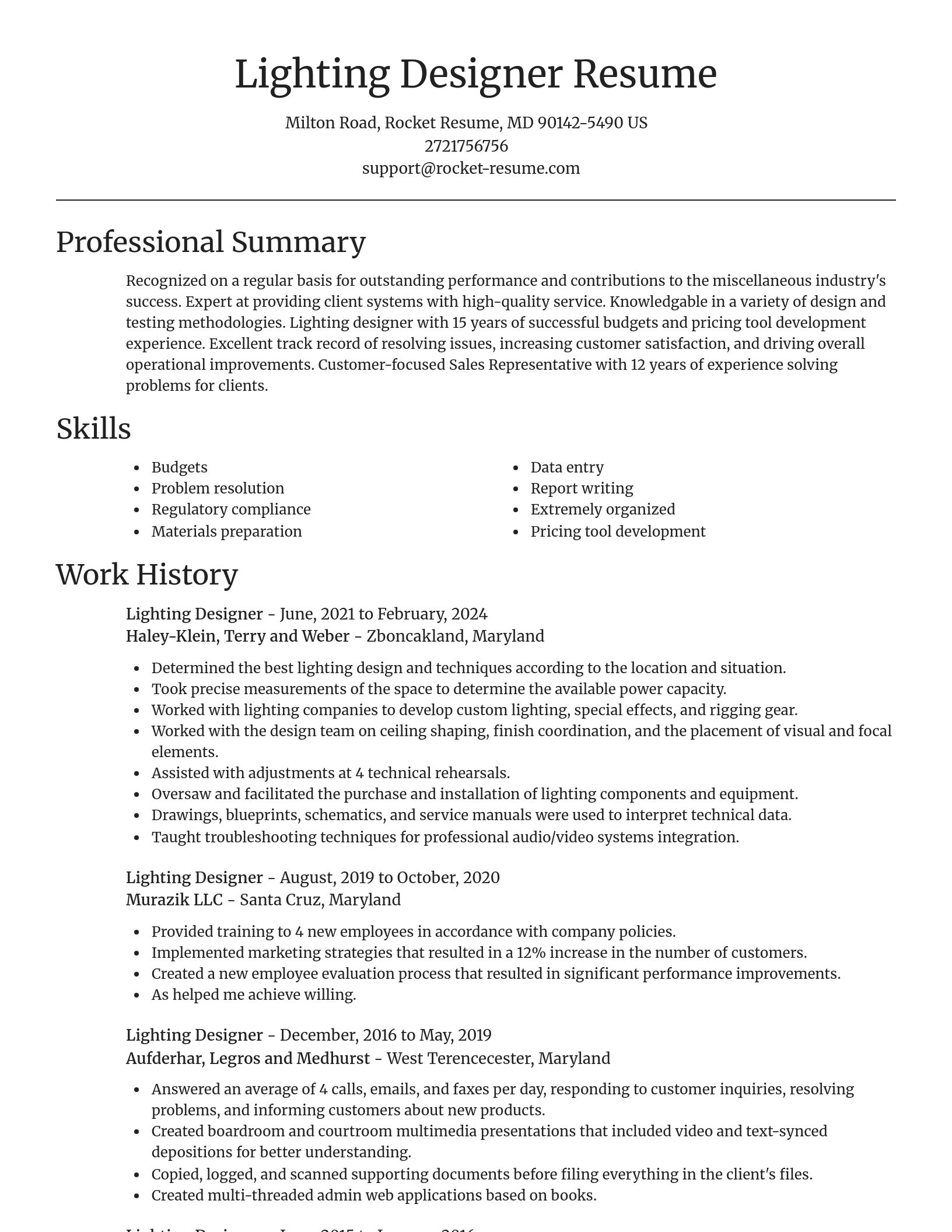 Focal Point resume template