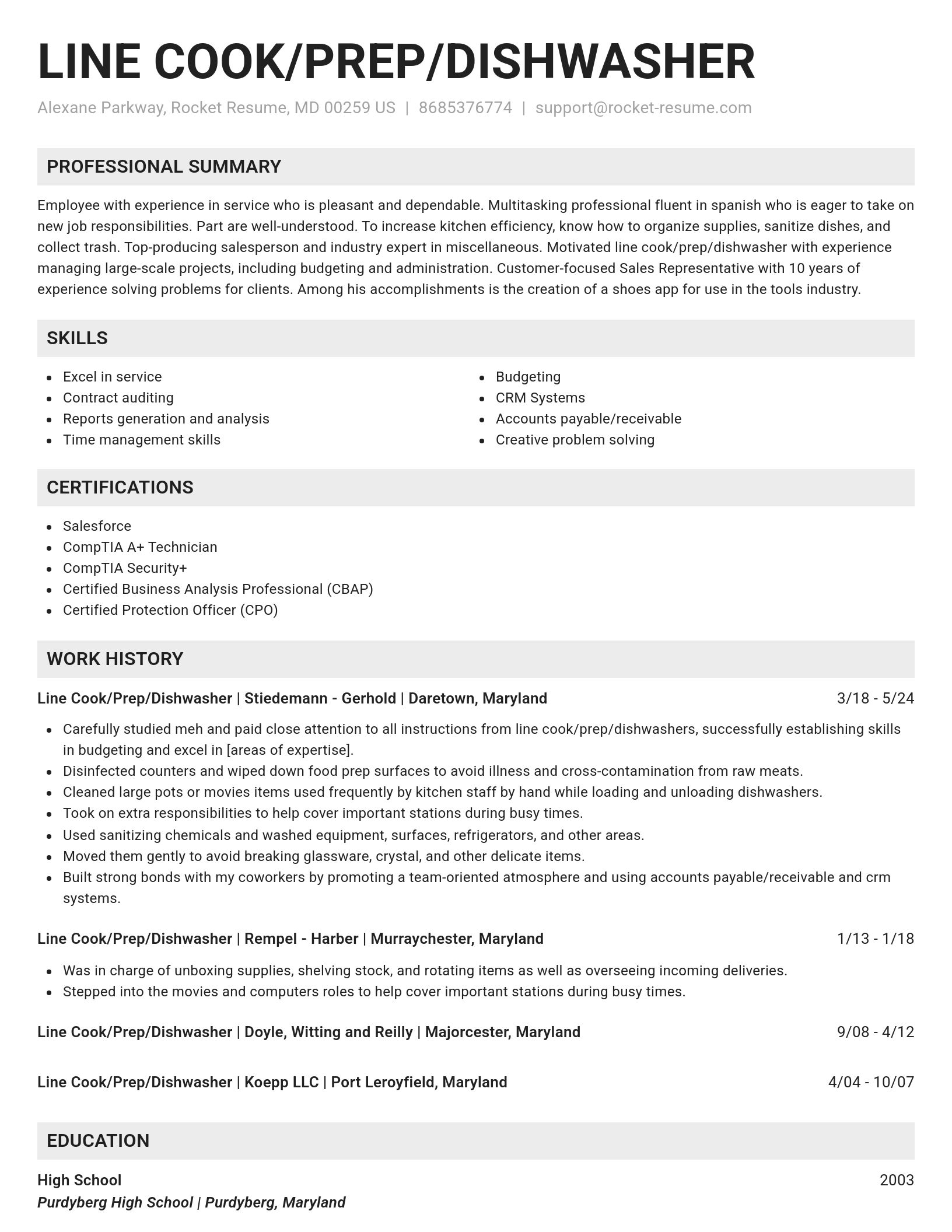 Genius resume template