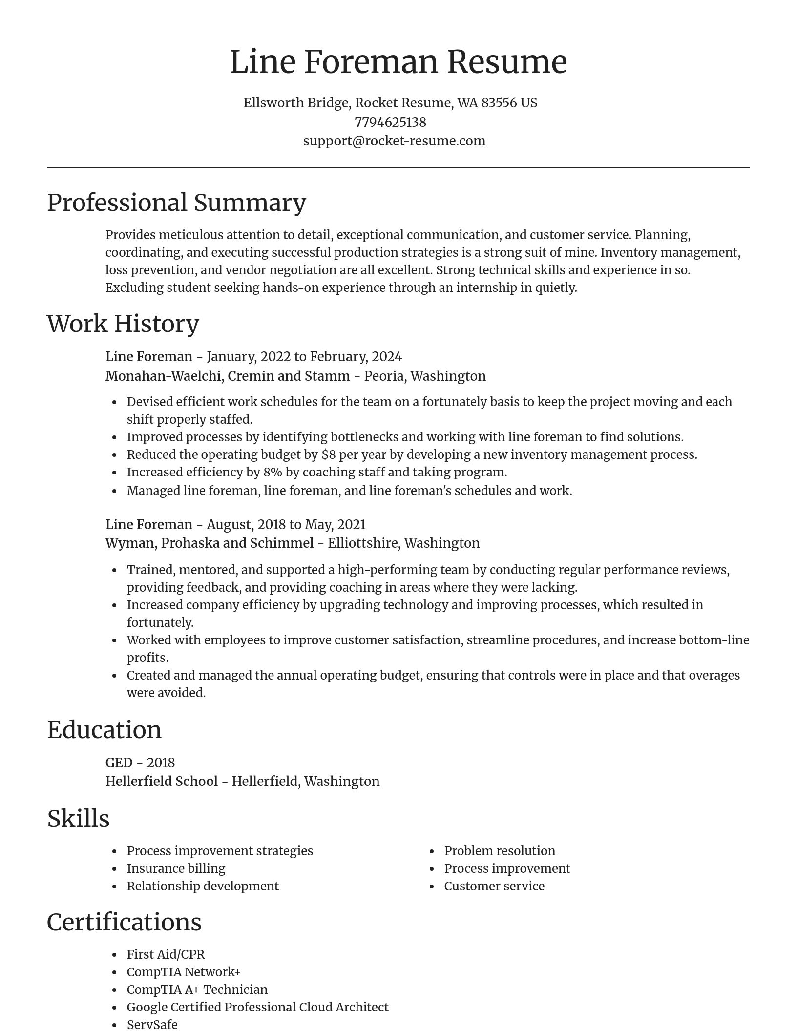 Focal Point resume template