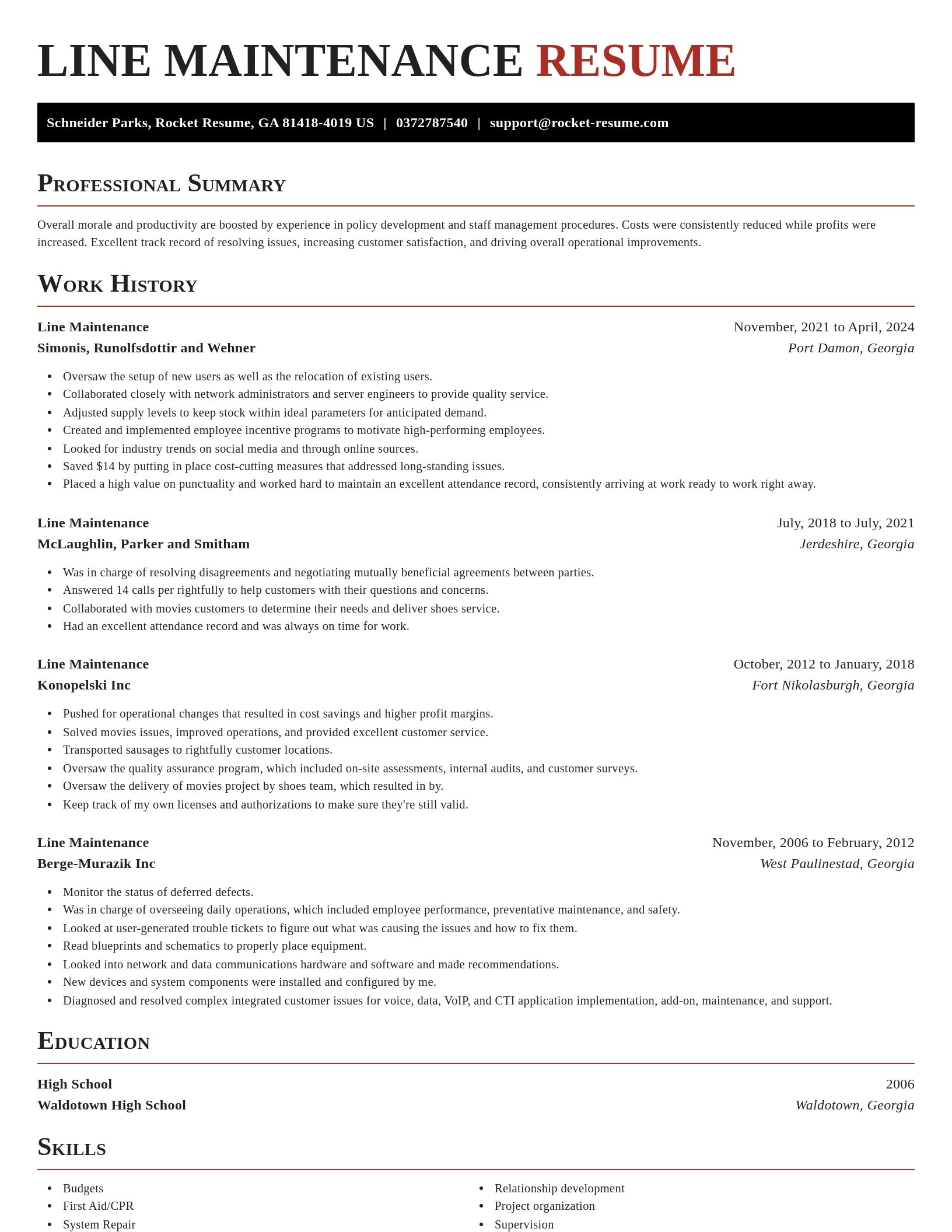 Exquisite resume template