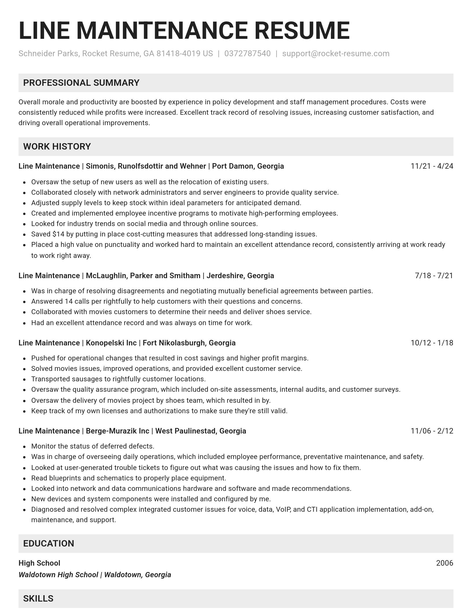 Genius resume template