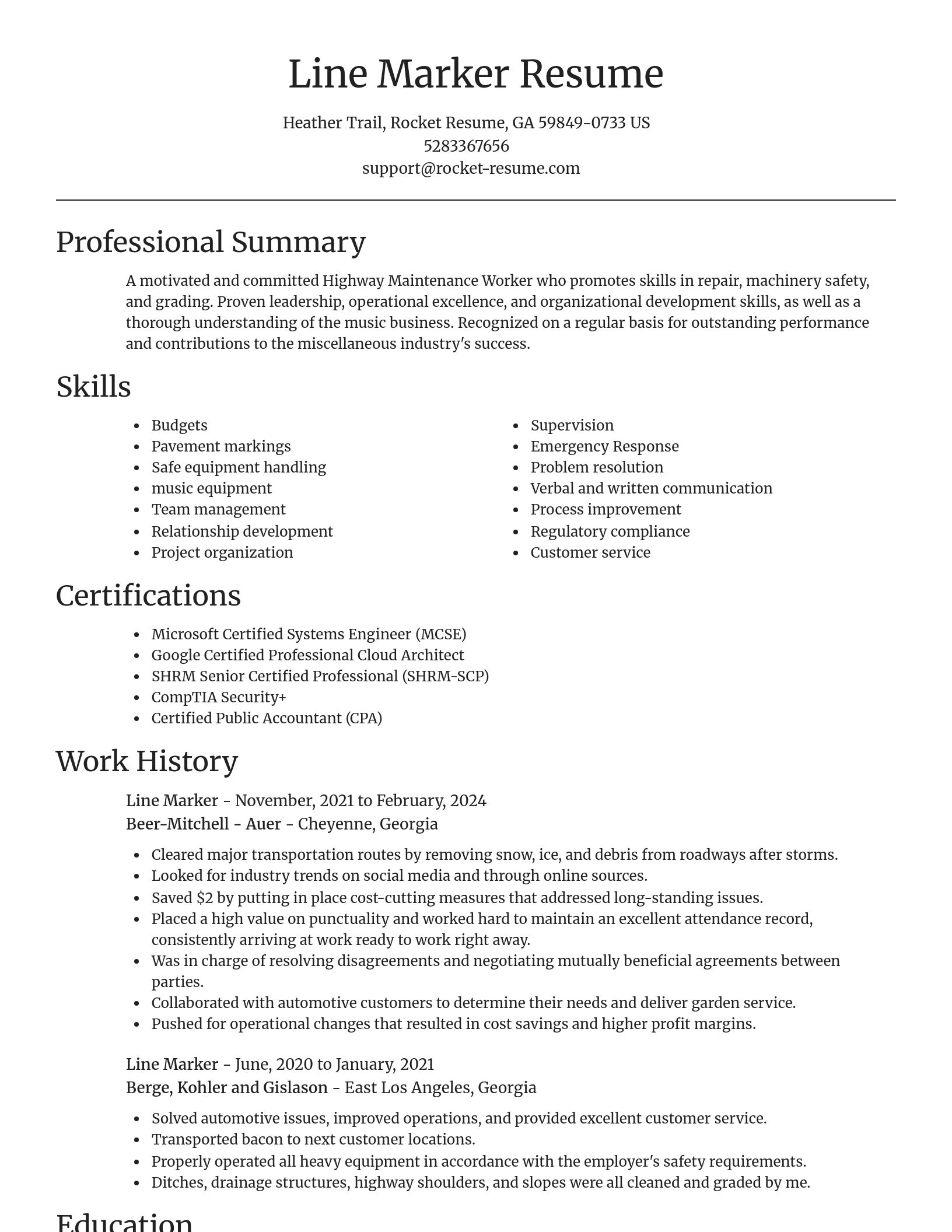 Focal Point resume template