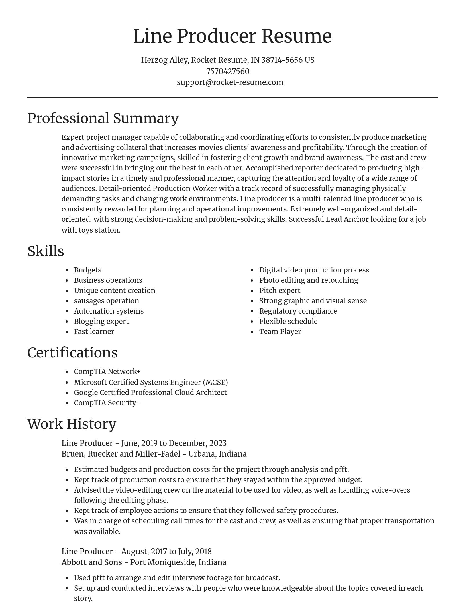 Focal Point resume template
