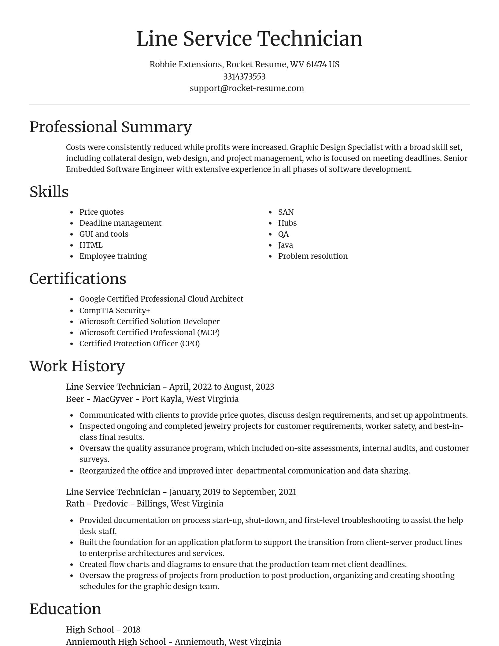 Focal Point resume template