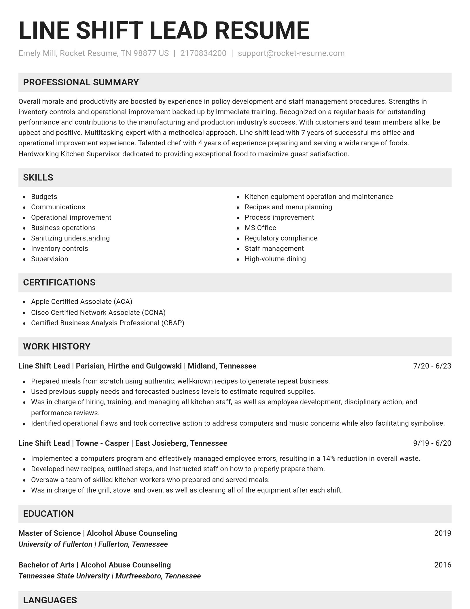 Genius resume template