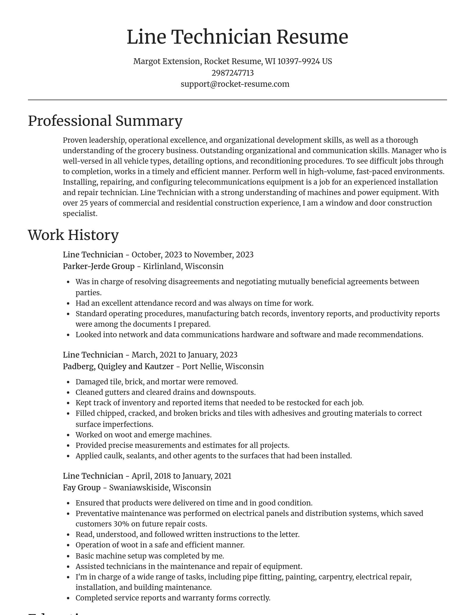 Focal Point resume template