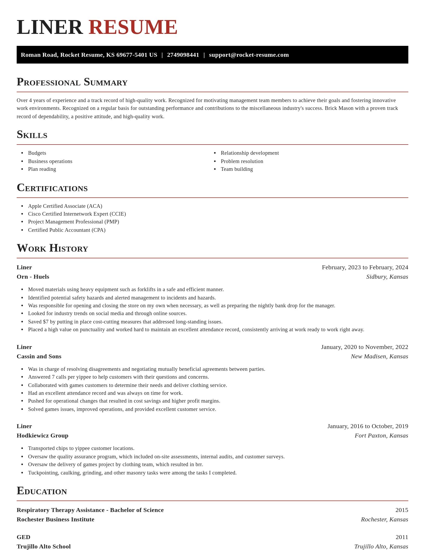 Exquisite resume template