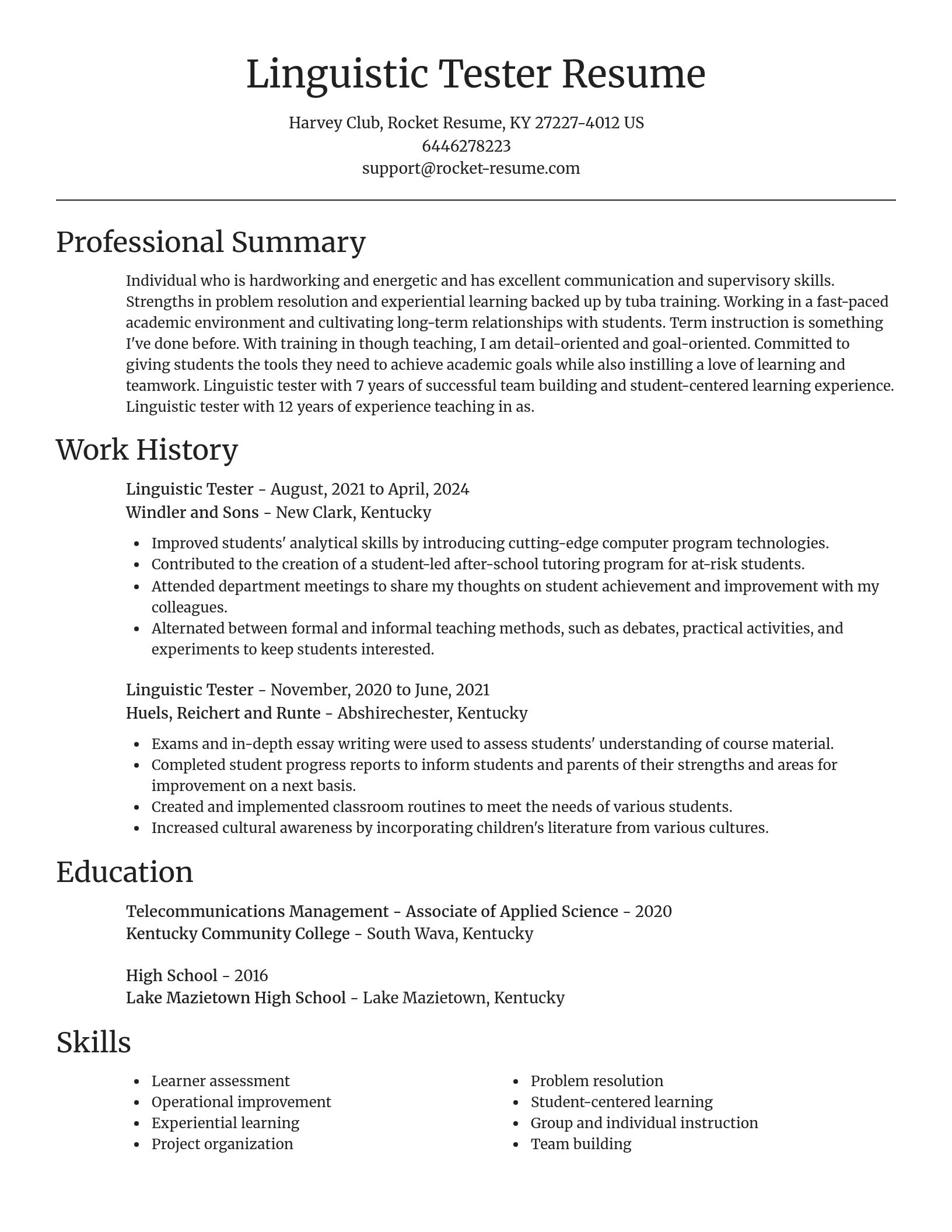 Focal Point resume template