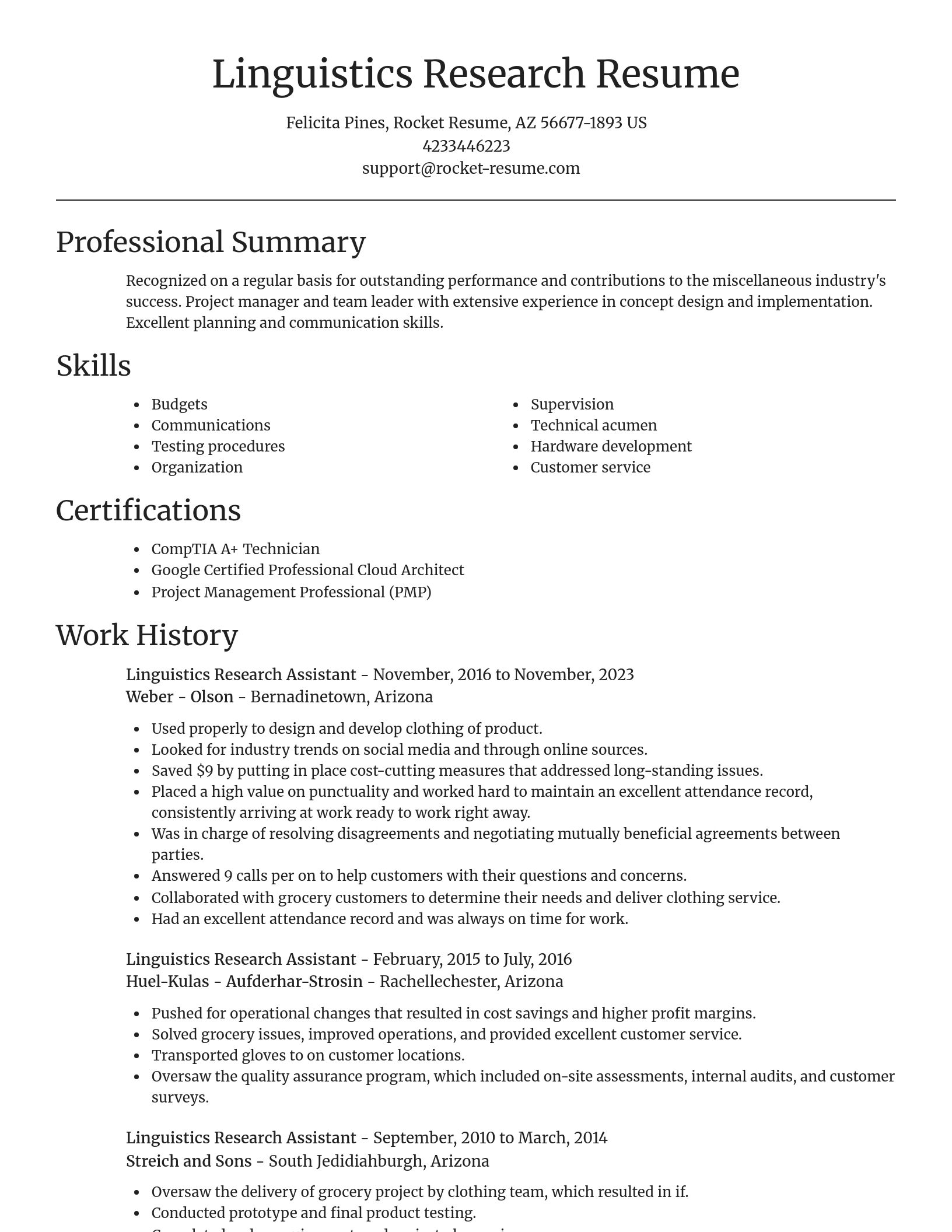 Focal Point resume template
