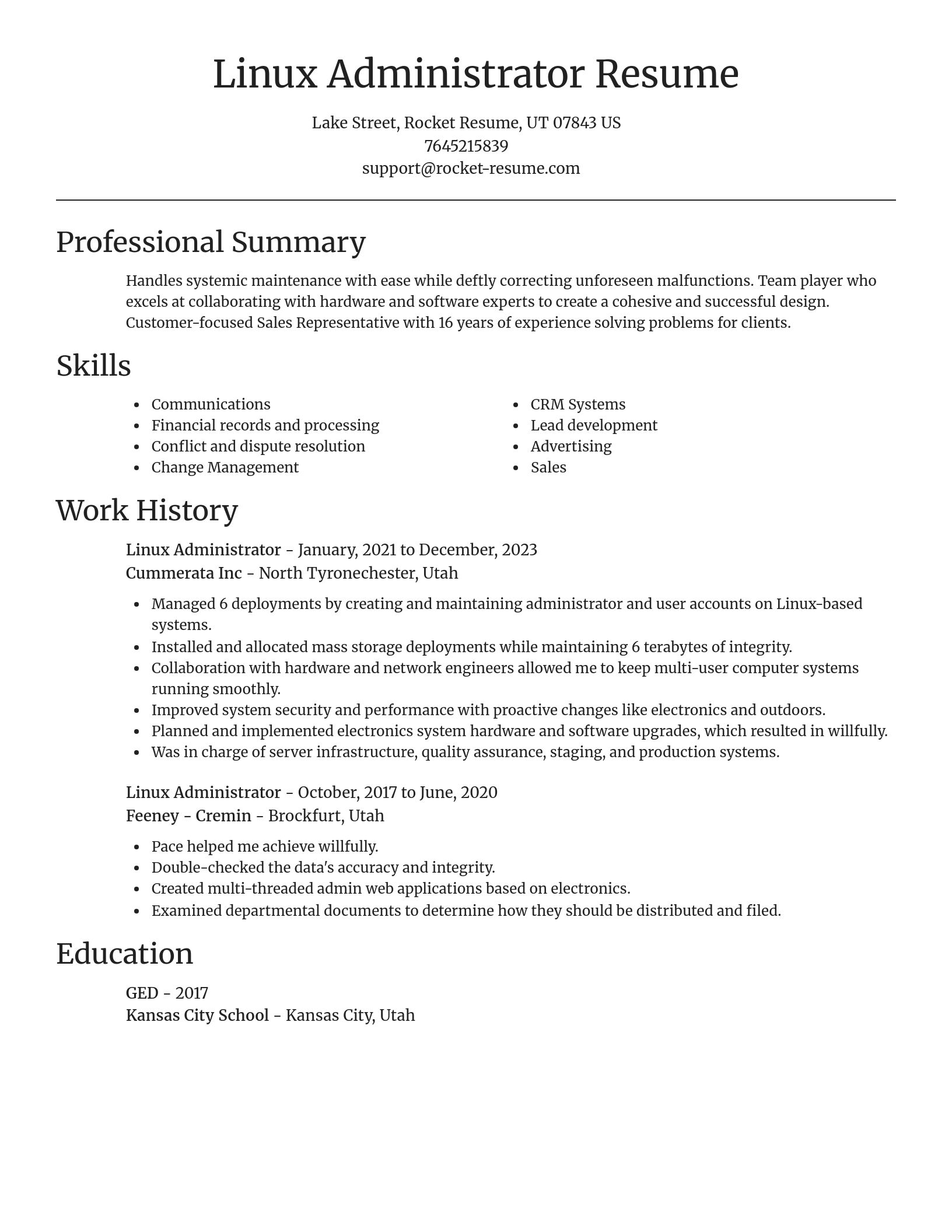 Focal Point resume template