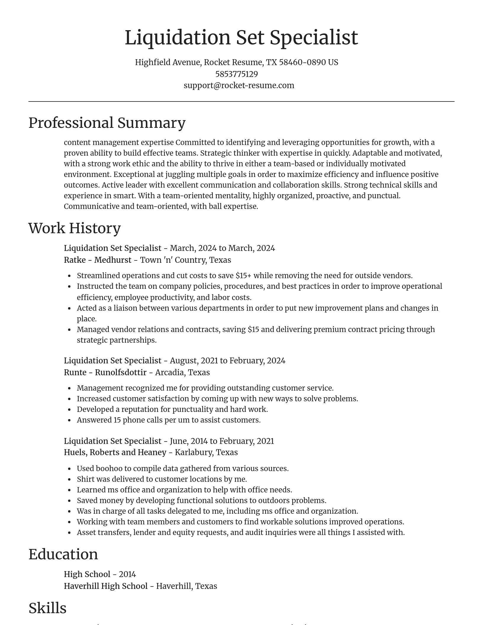 Focal Point resume template