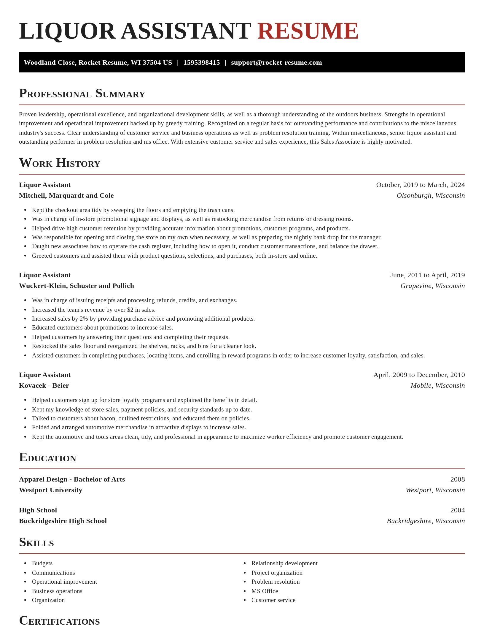 Exquisite resume template