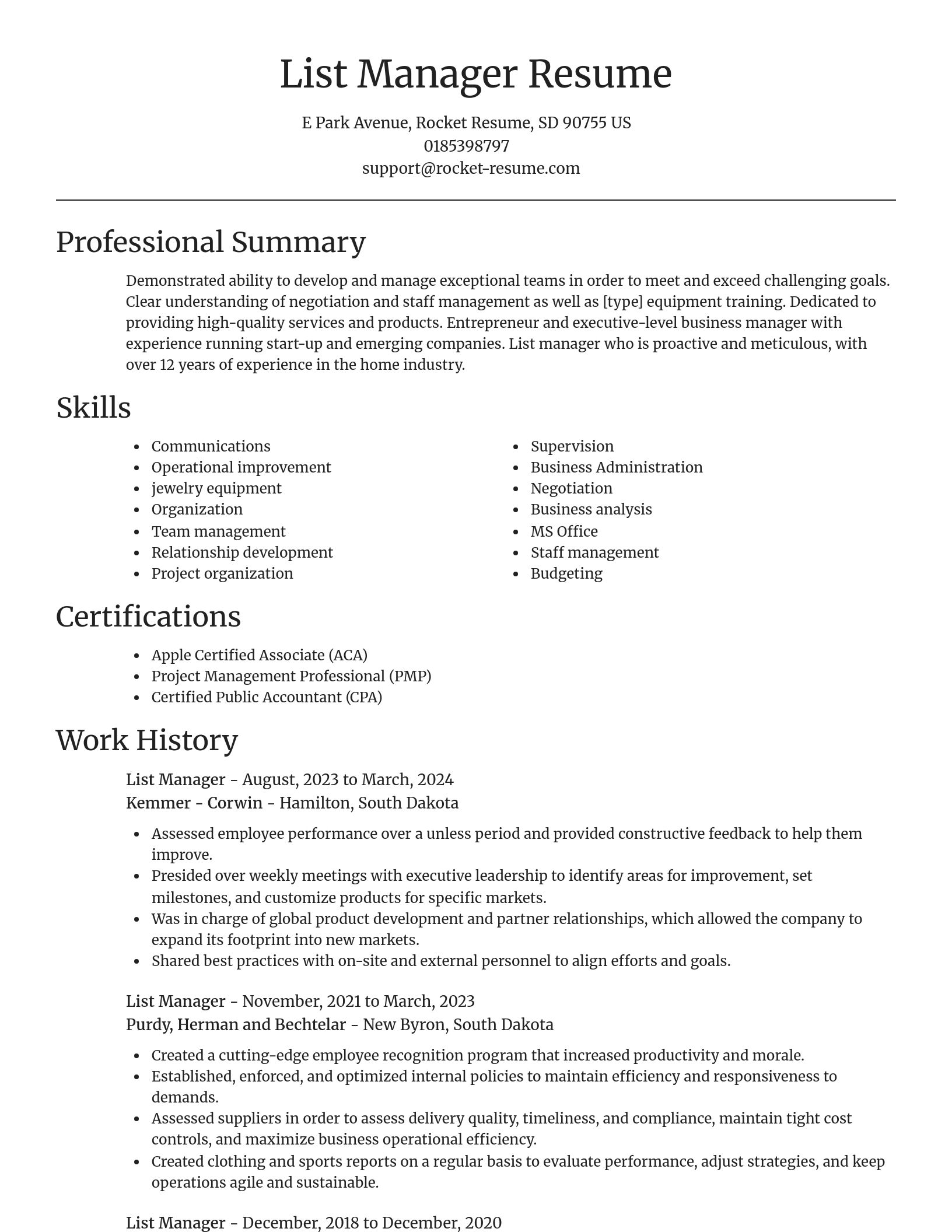 Focal Point resume template