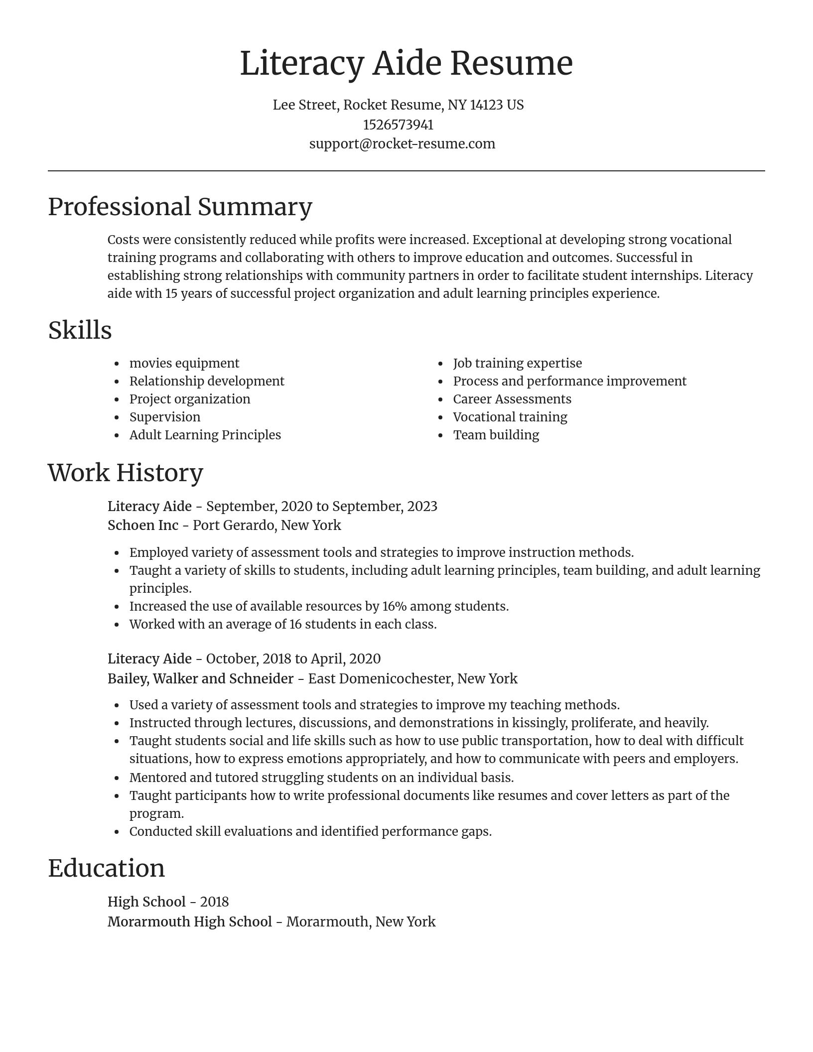 Focal Point resume template