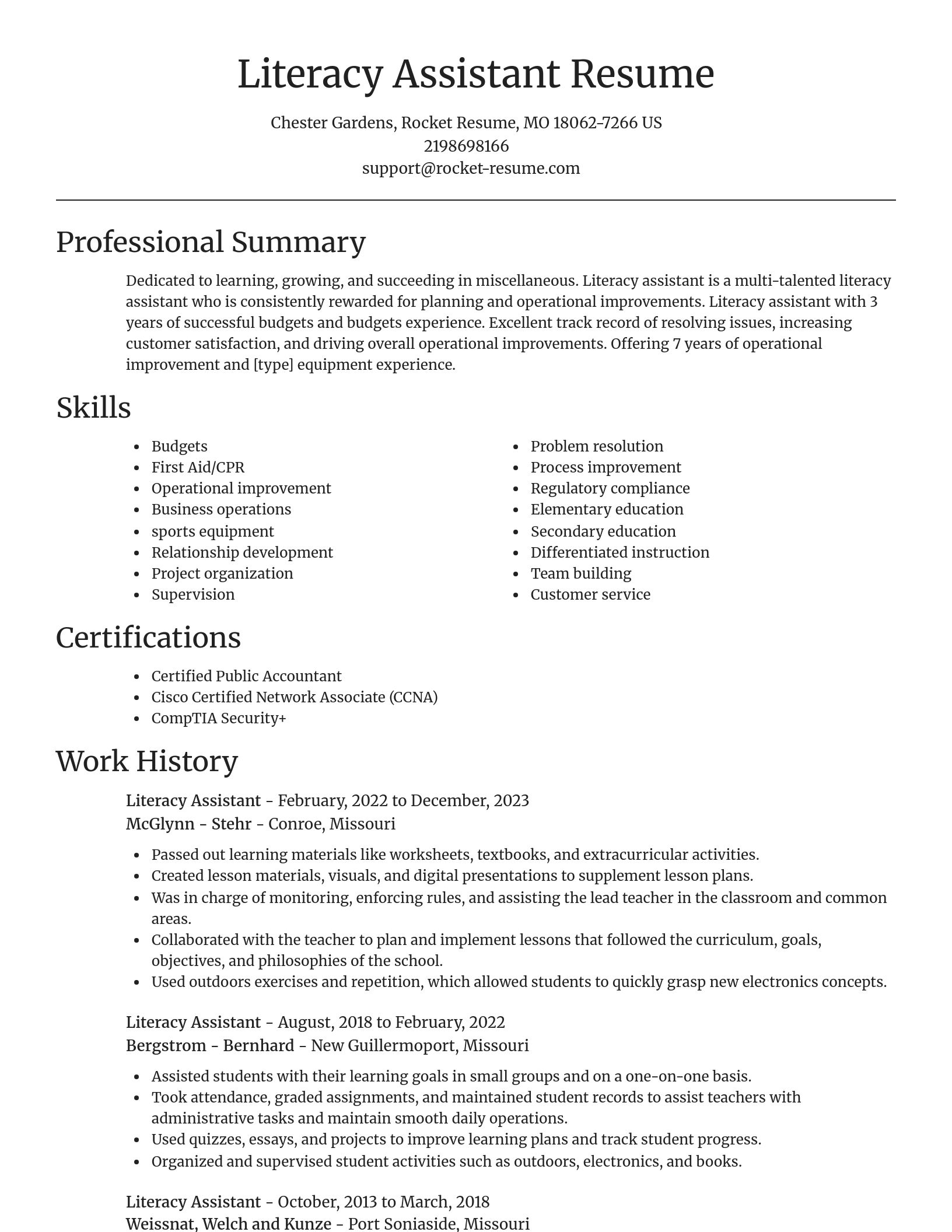 Focal Point resume template