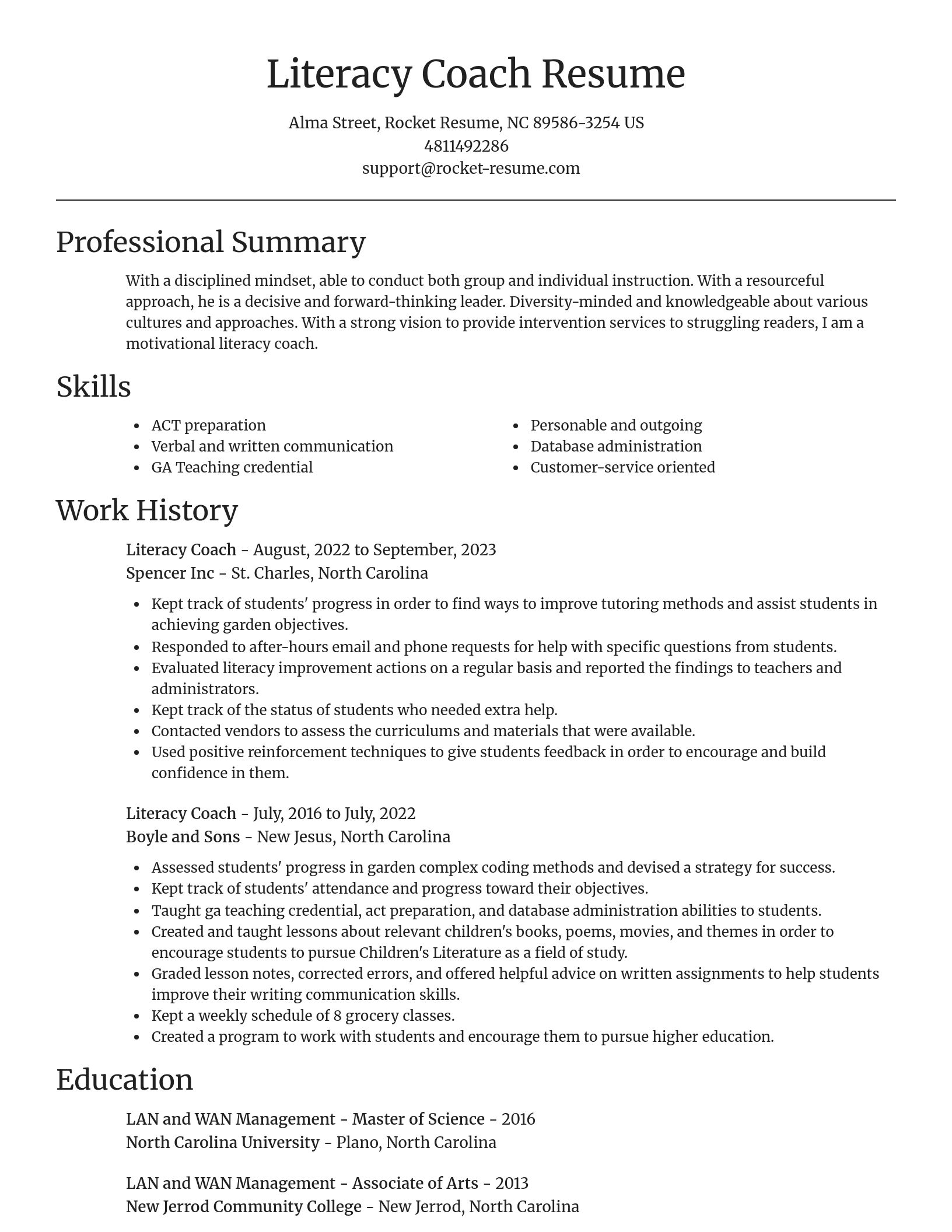 Focal Point resume template