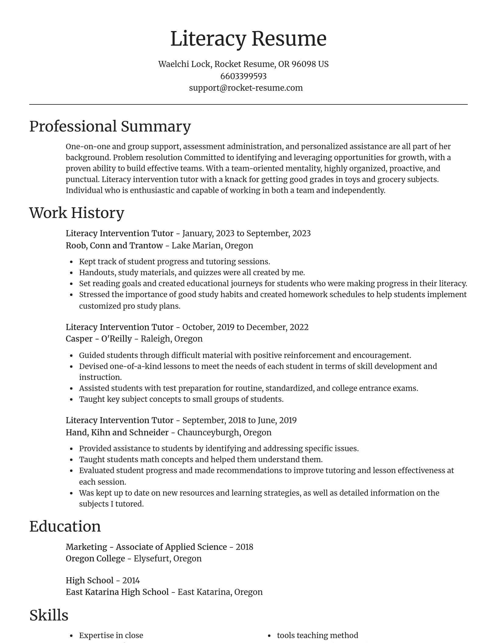 Focal Point resume template