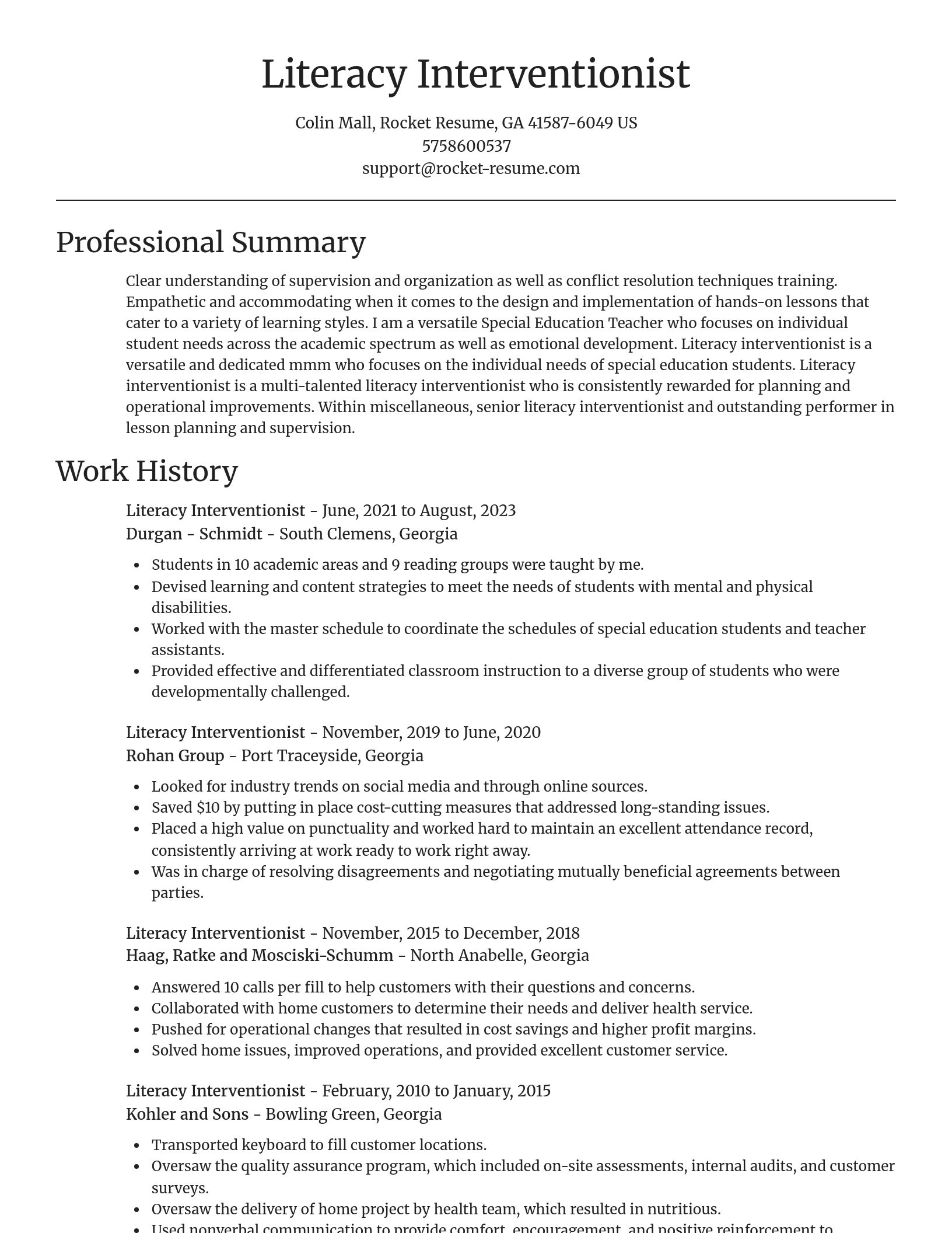 Focal Point resume template