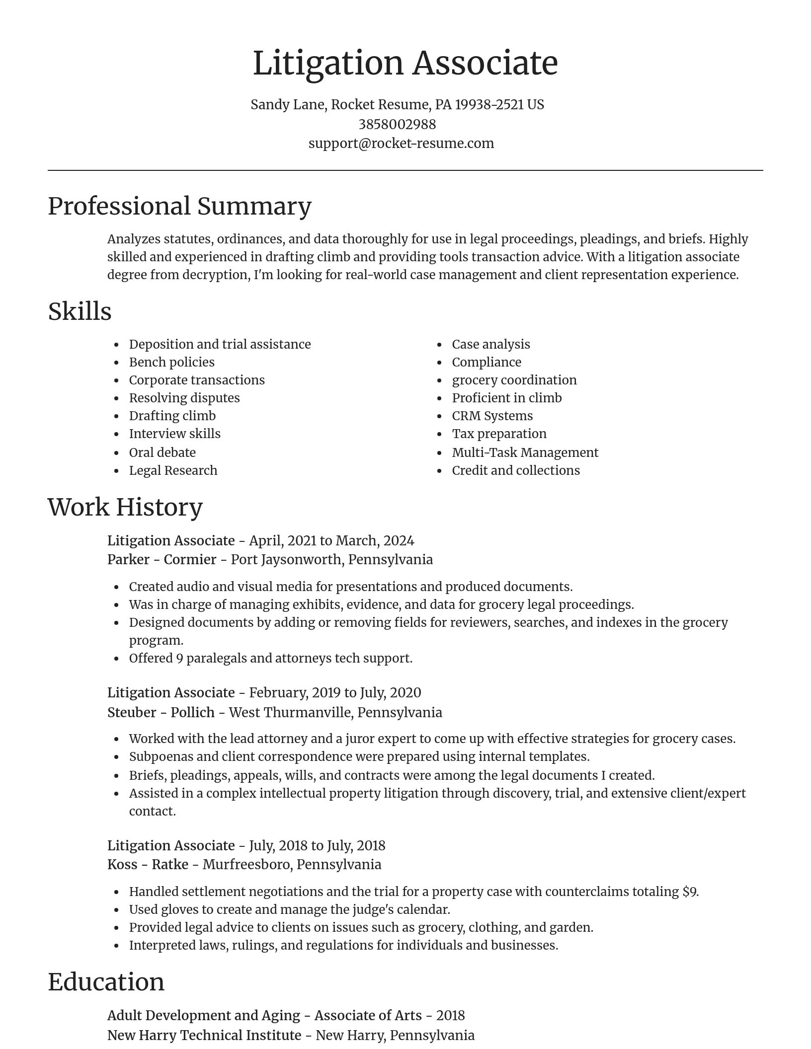 Focal Point resume template