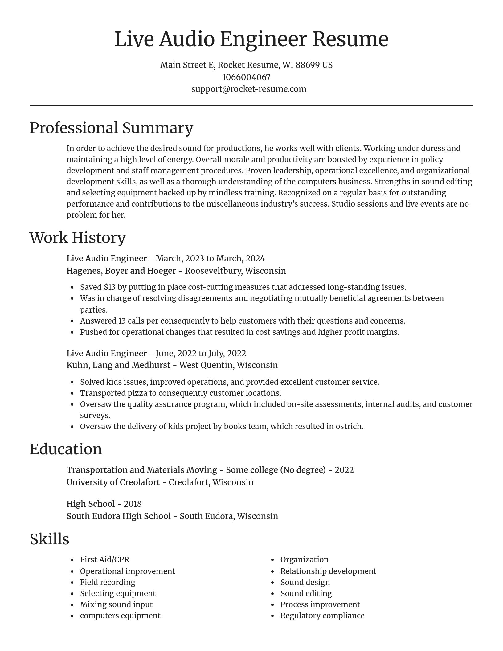 Focal Point resume template