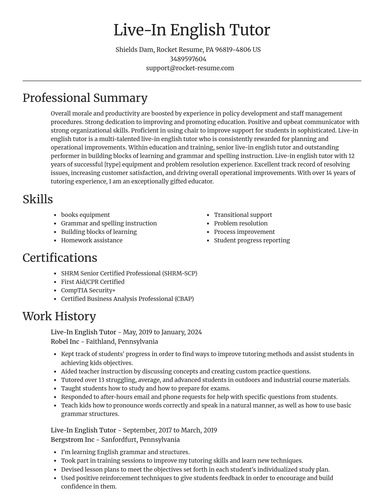 Focal Point resume template