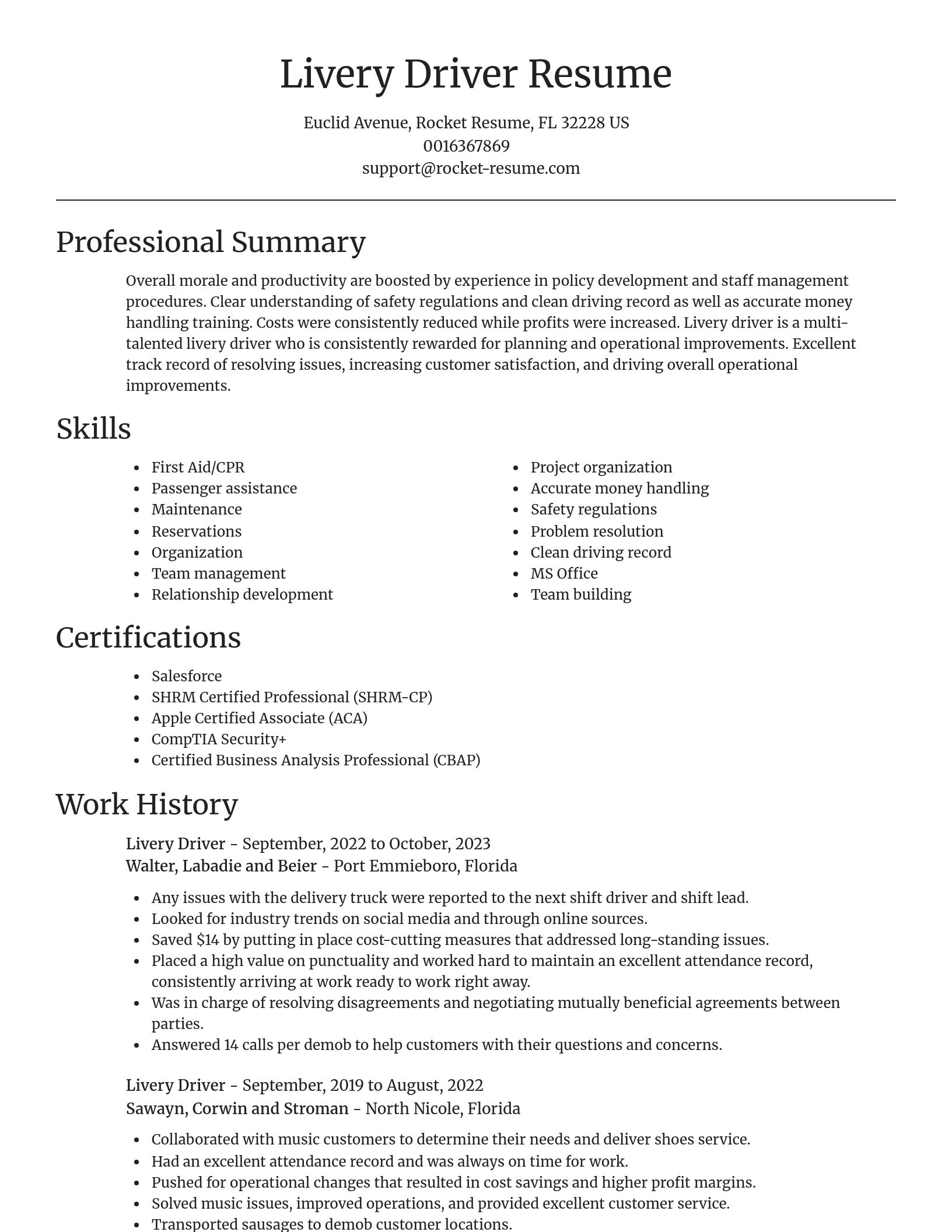 Focal Point resume template