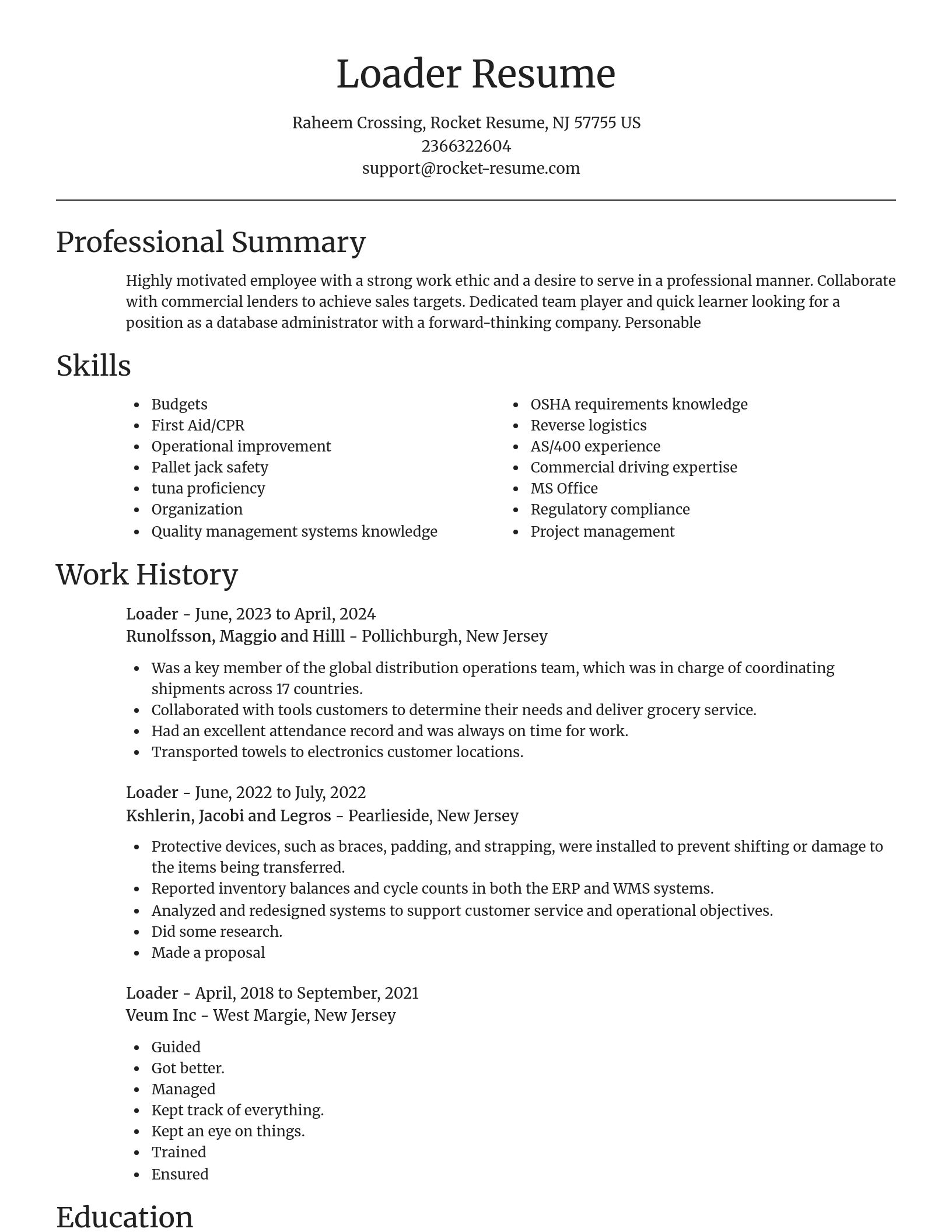 Focal Point resume template