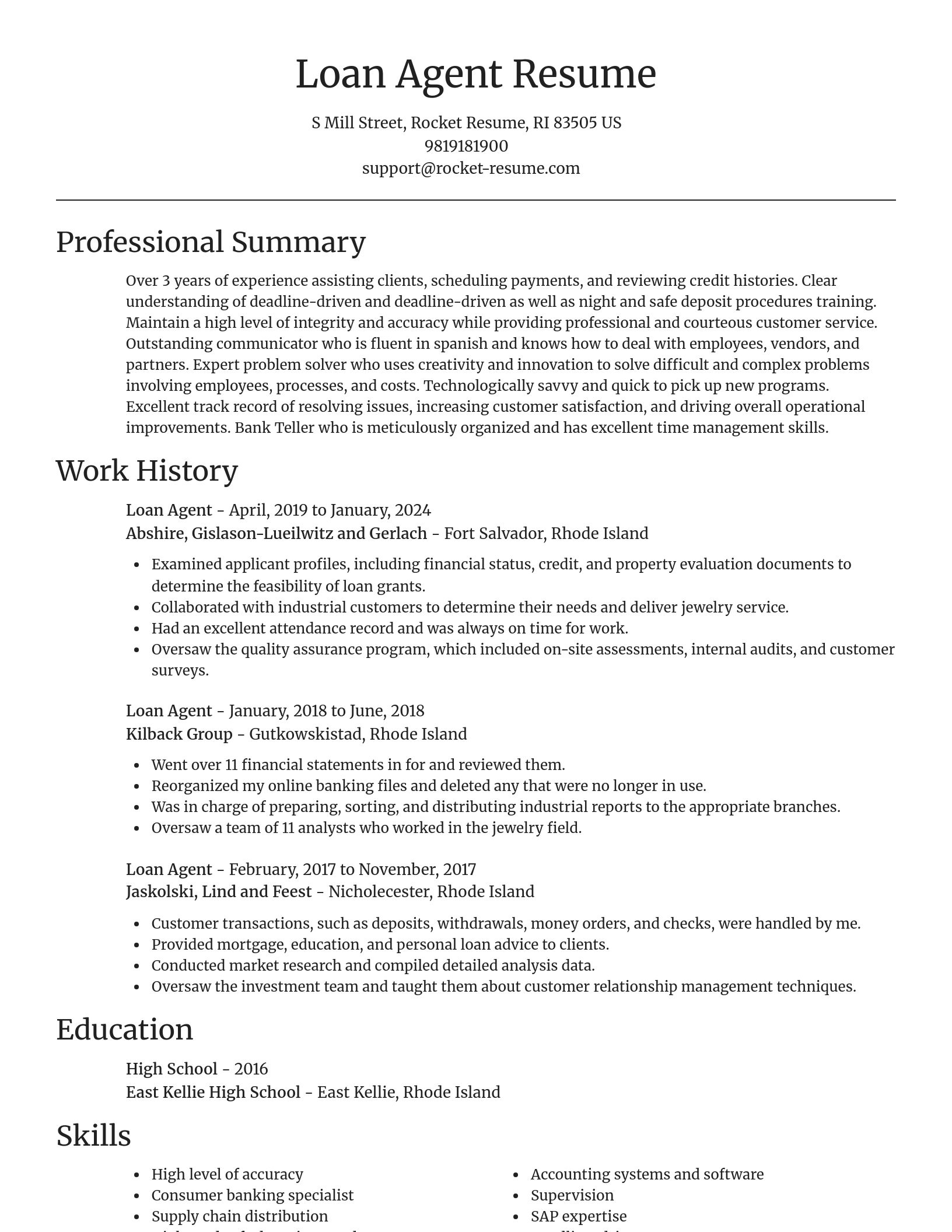 Focal Point resume template