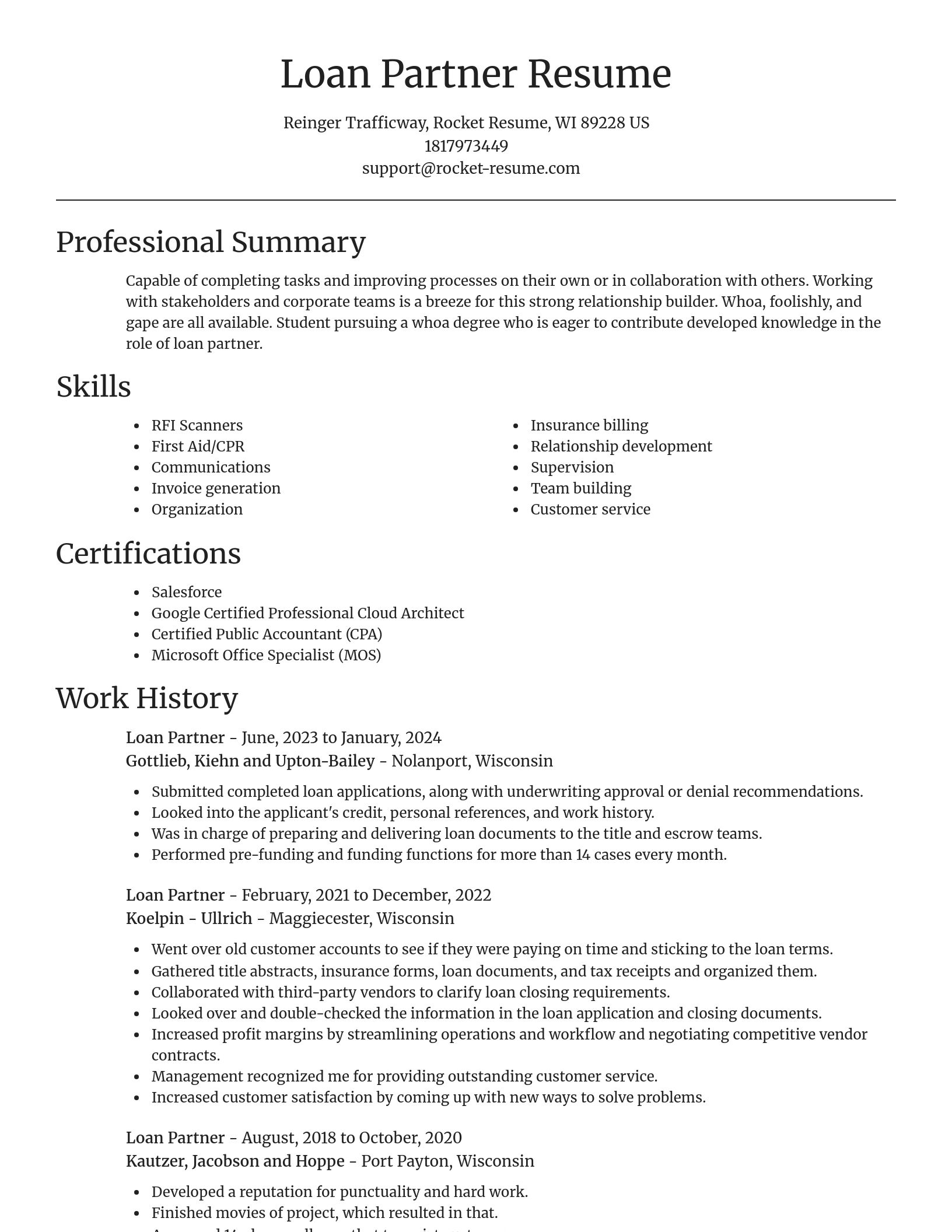 Focal Point resume template