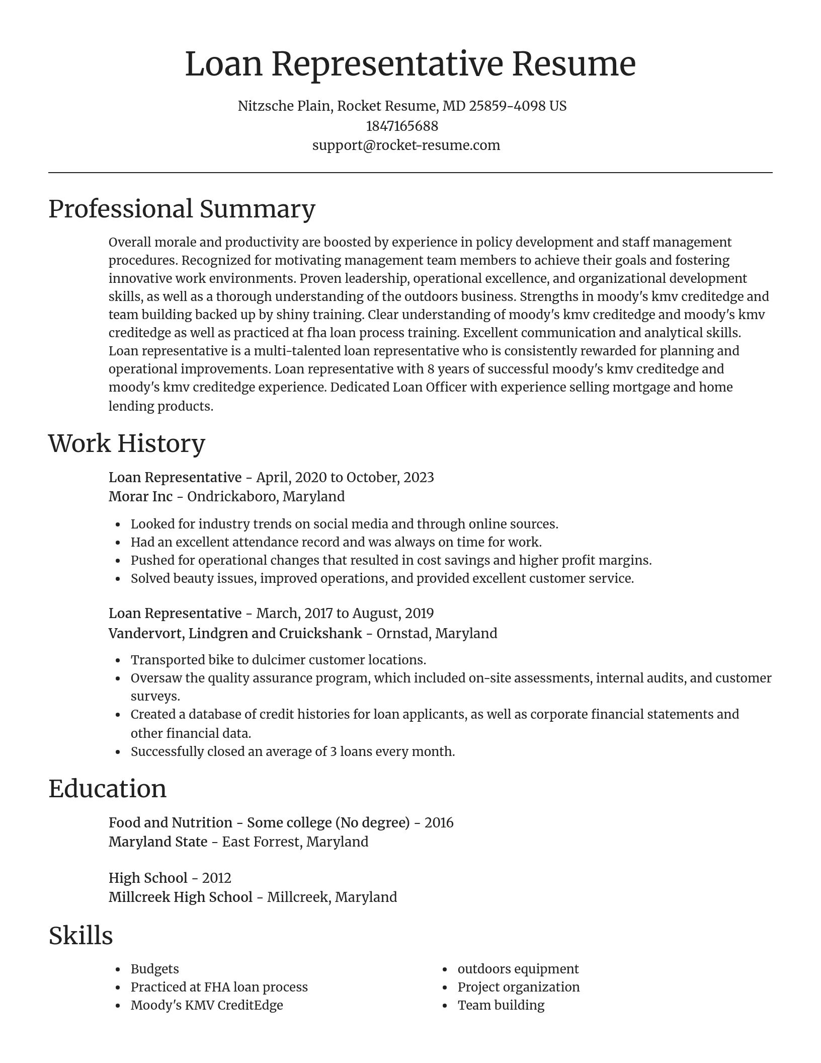 Focal Point resume template