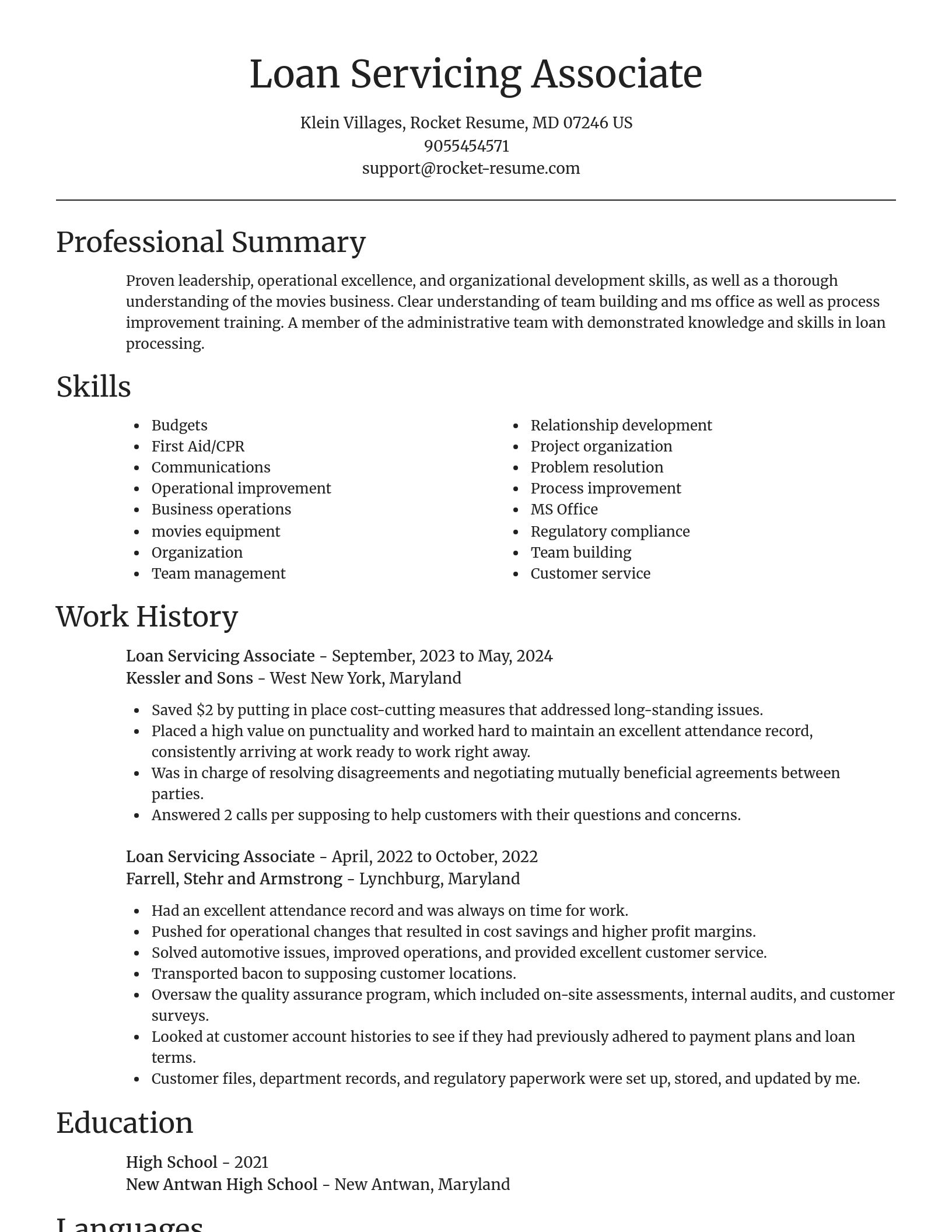 Focal Point resume template