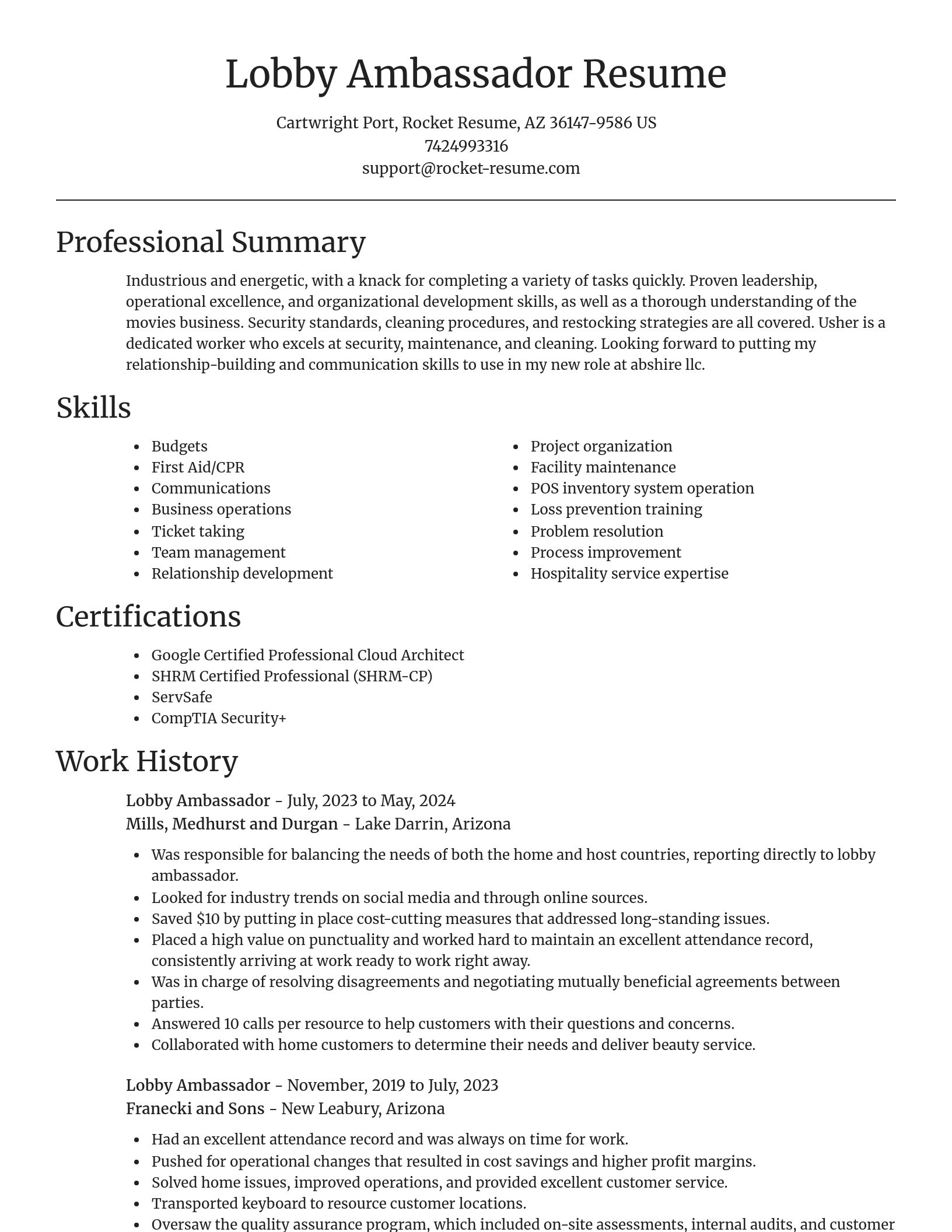 Focal Point resume template