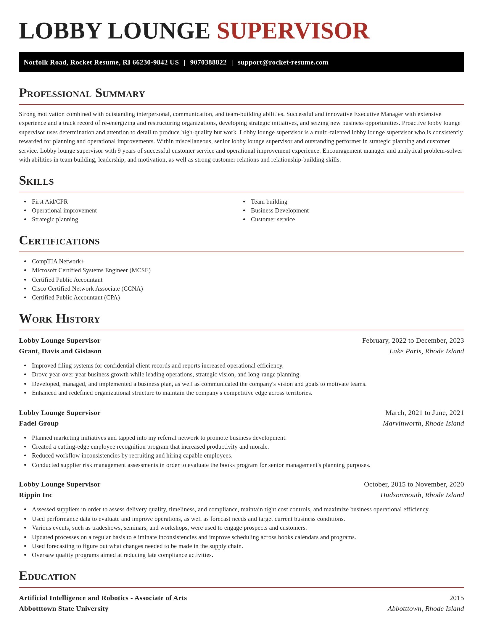Exquisite resume template