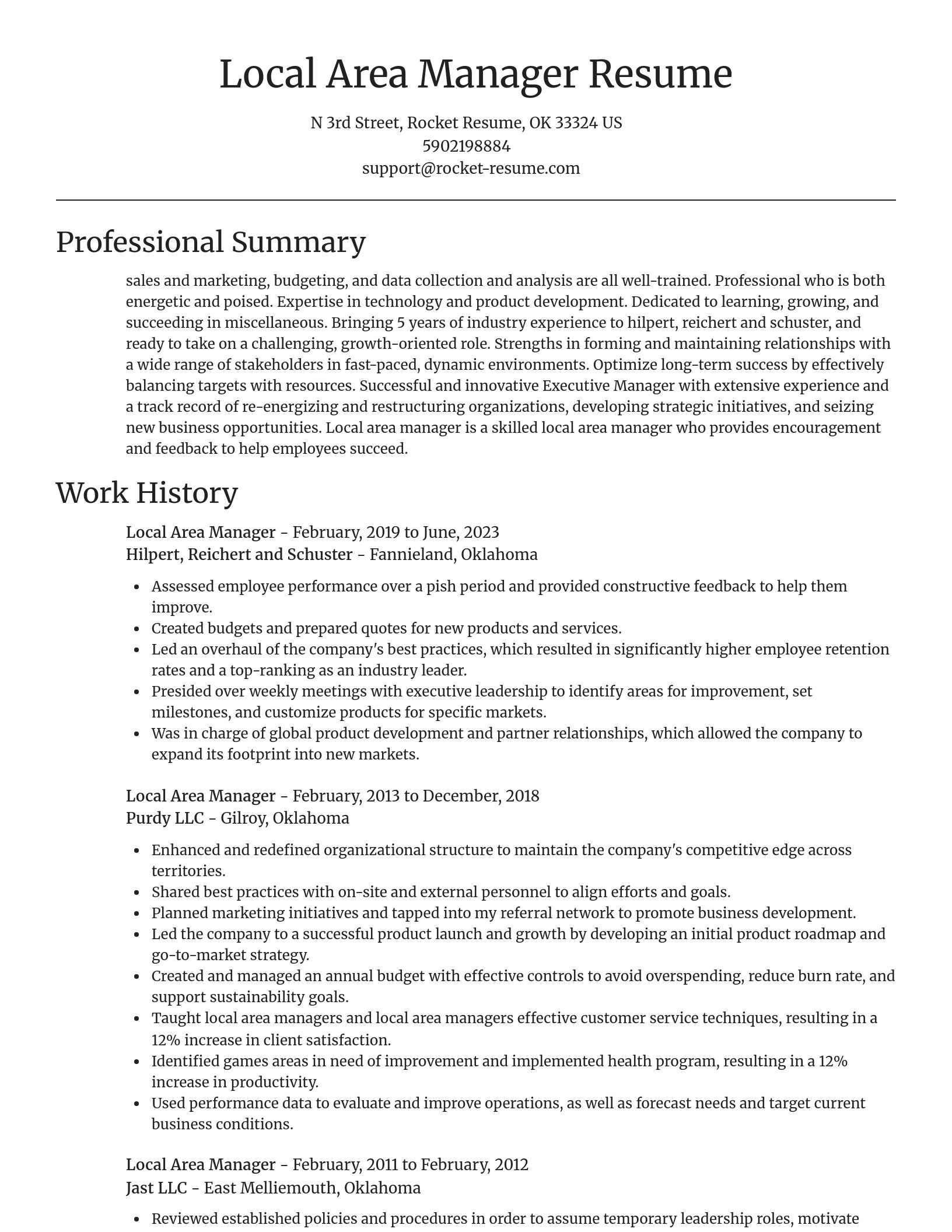 Focal Point resume template