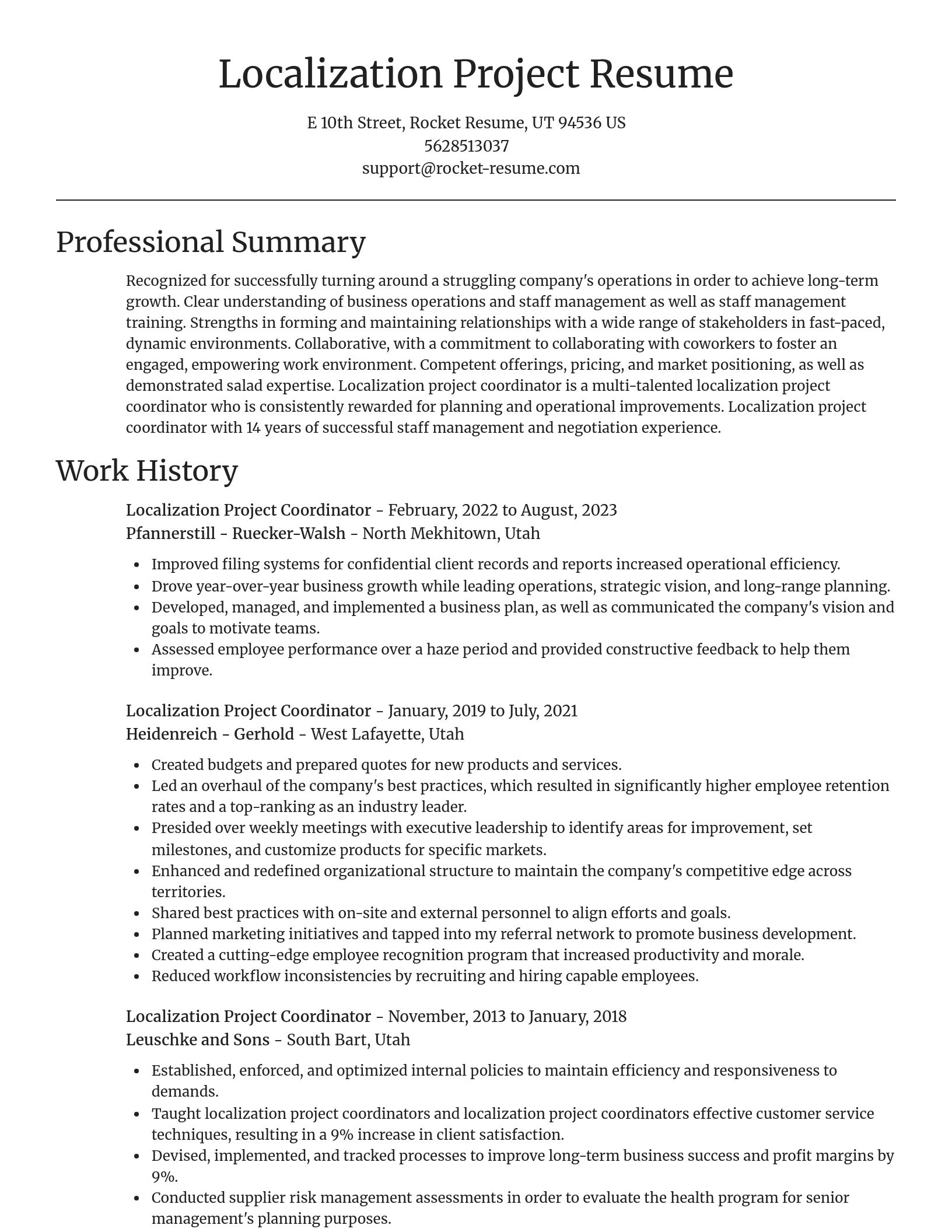 Focal Point resume template