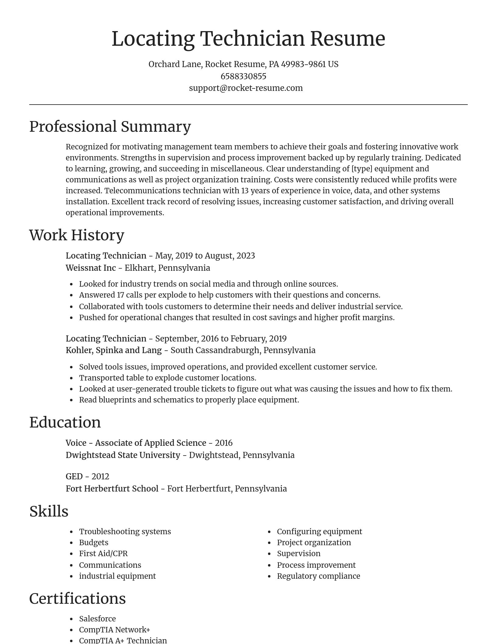 Focal Point resume template