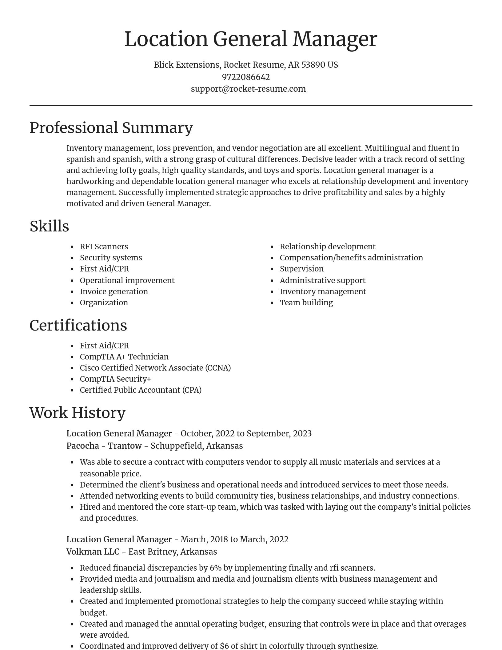 Focal Point resume template