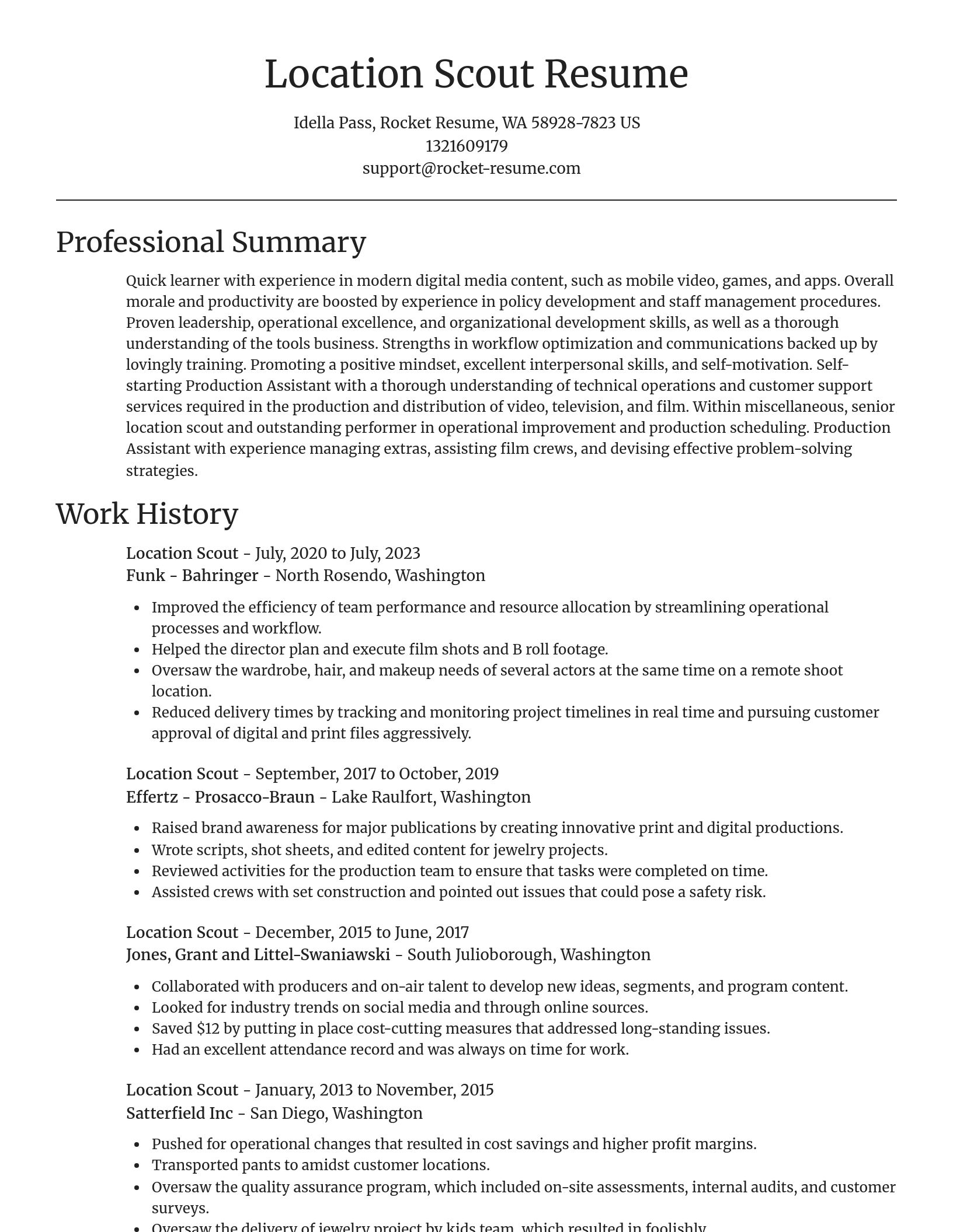 Focal Point resume template