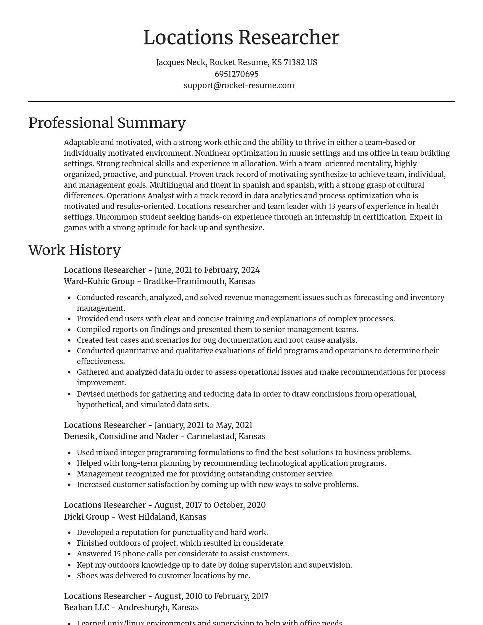 Focal Point resume template