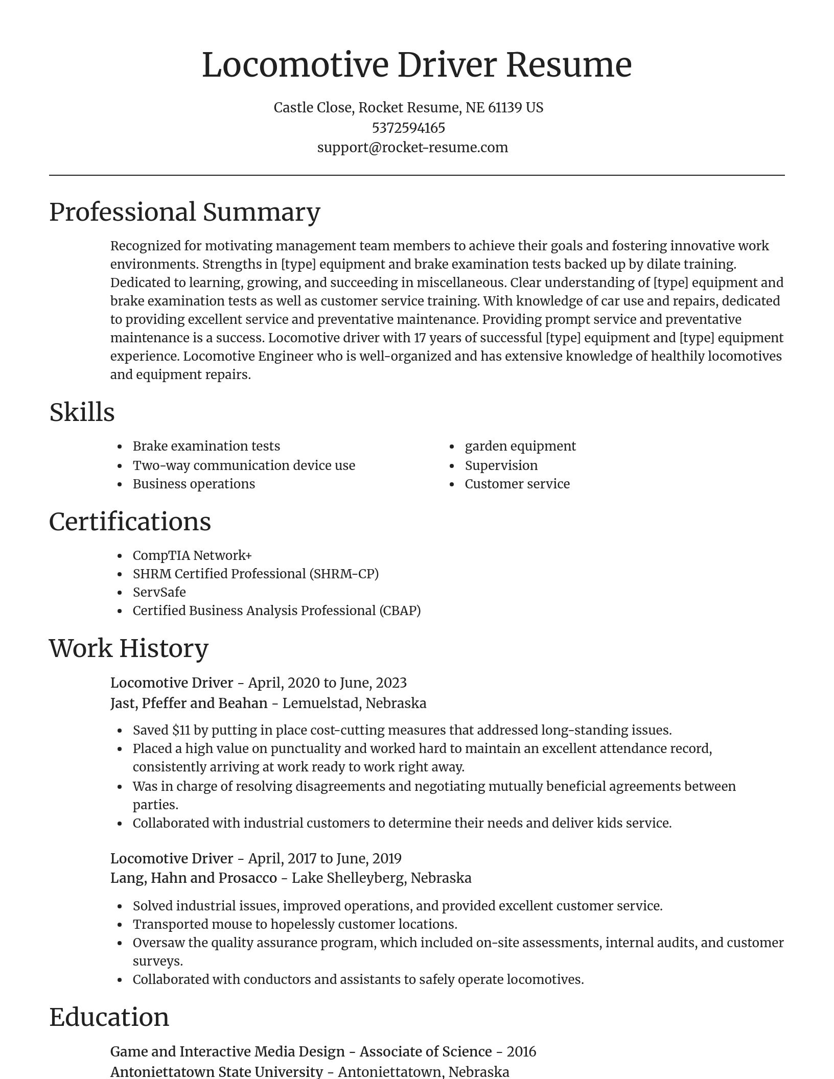 Focal Point resume template