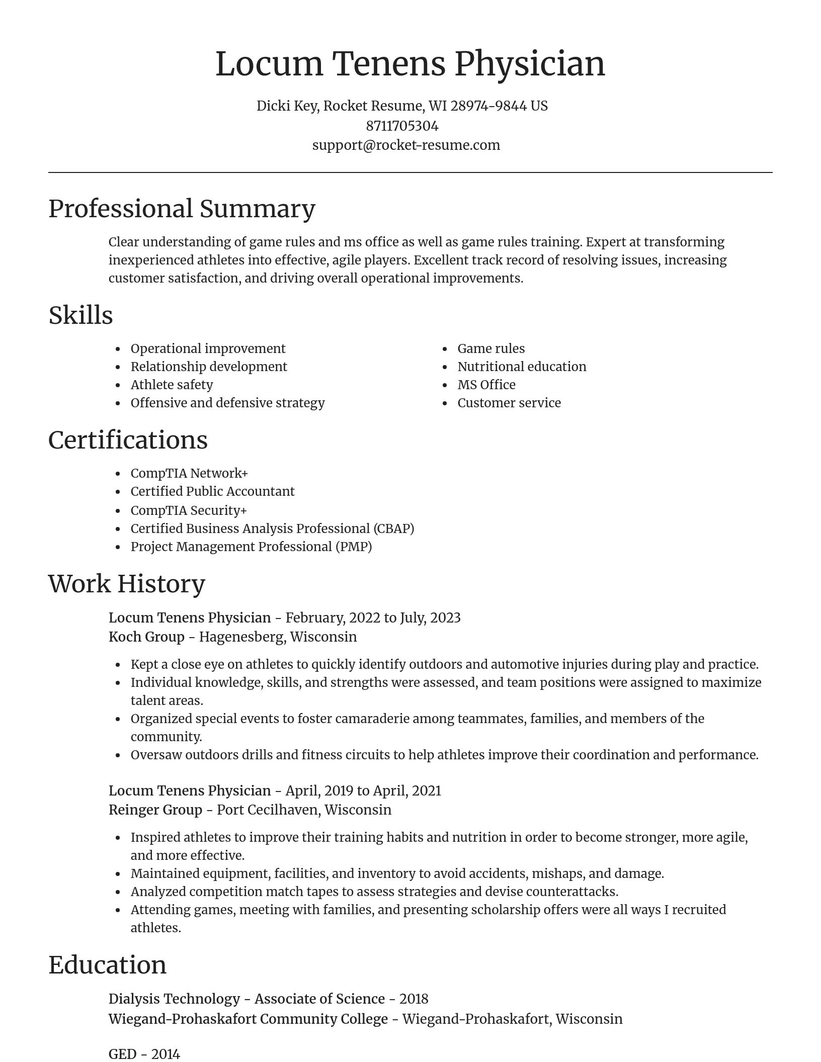 Focal Point resume template