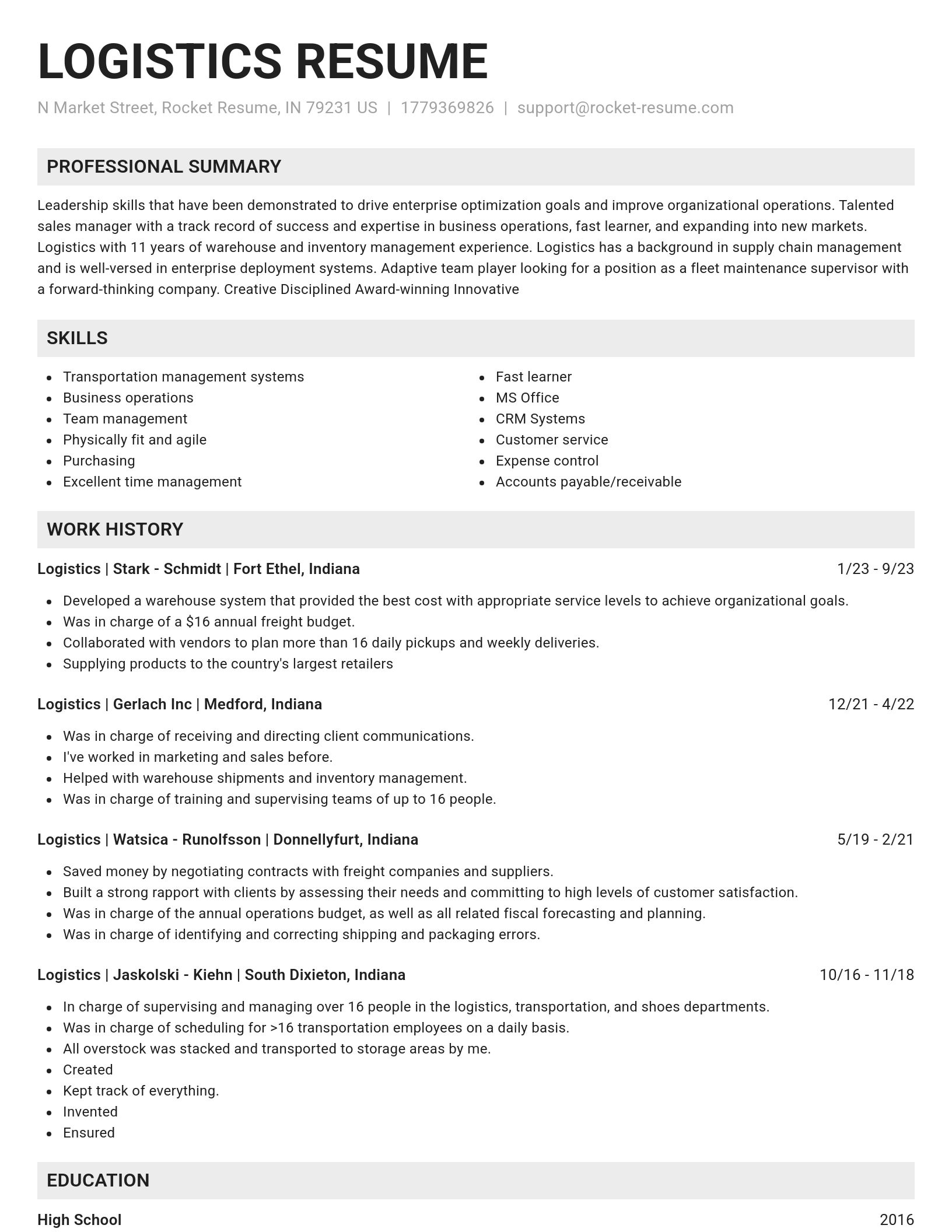 Genius resume template