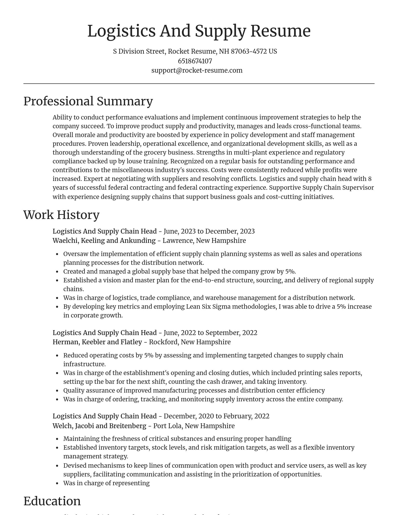 Focal Point resume template