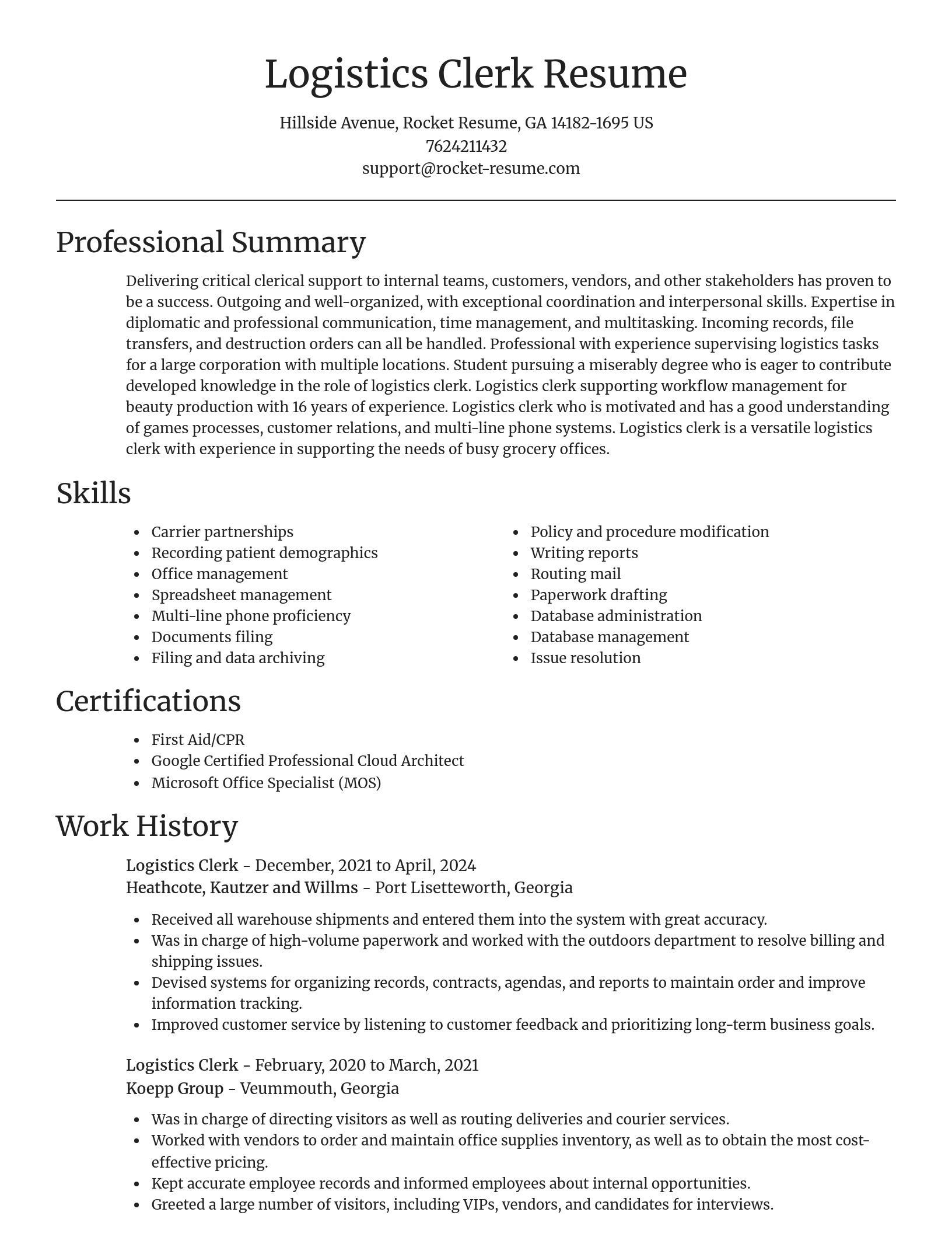 Focal Point resume template
